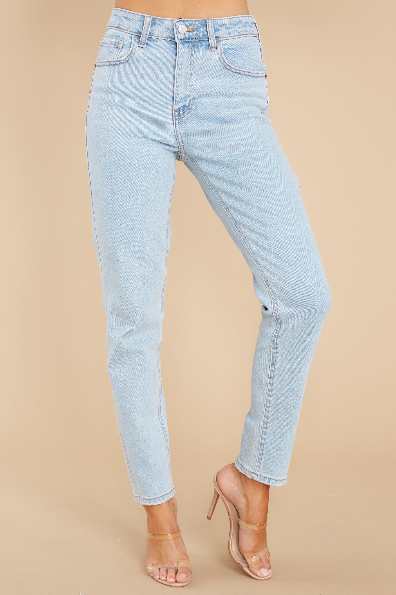 Follow Her Journey Light Wash Straight Jeans