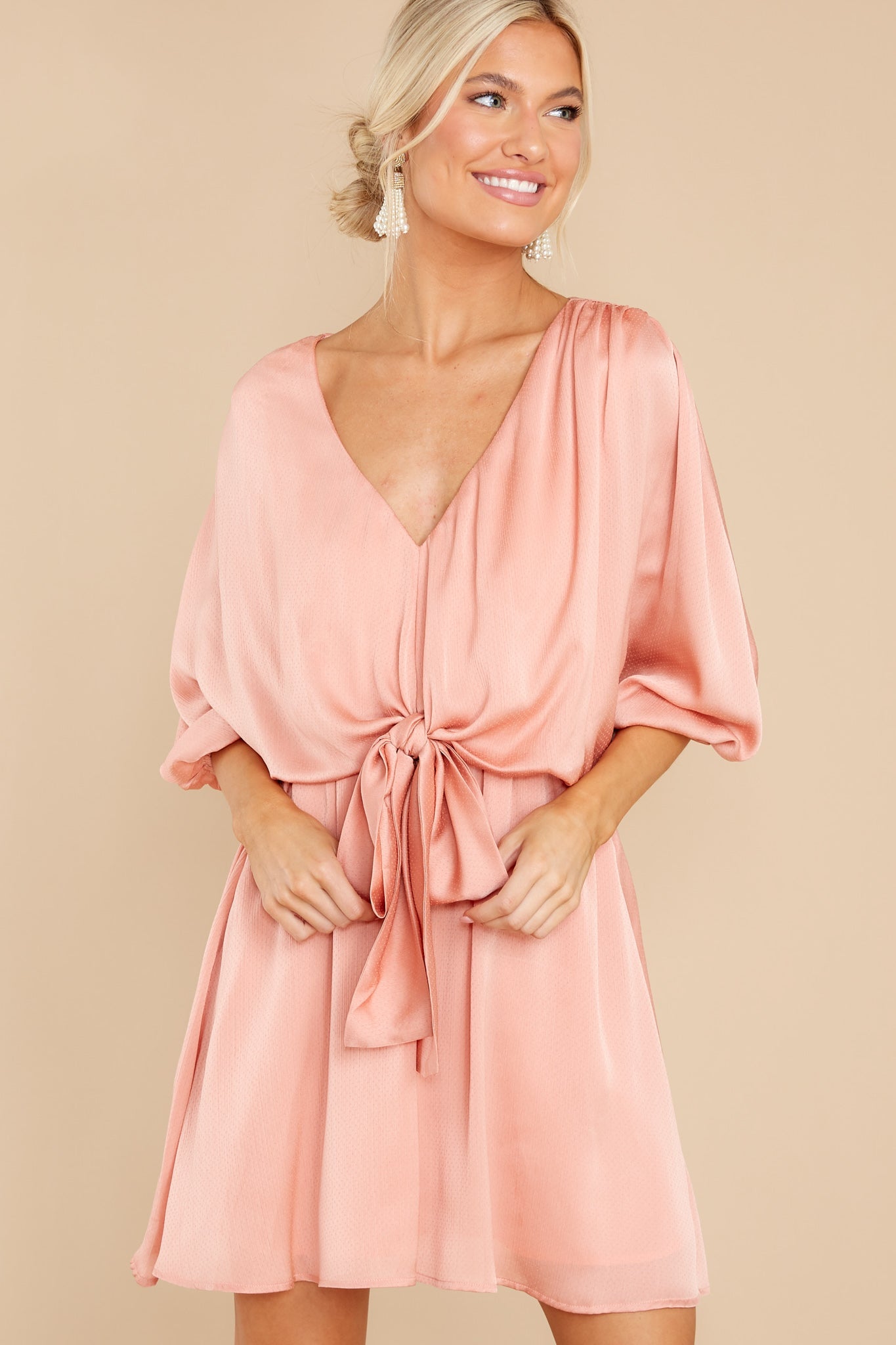 Luxurious Taste Rose Mauve Dress