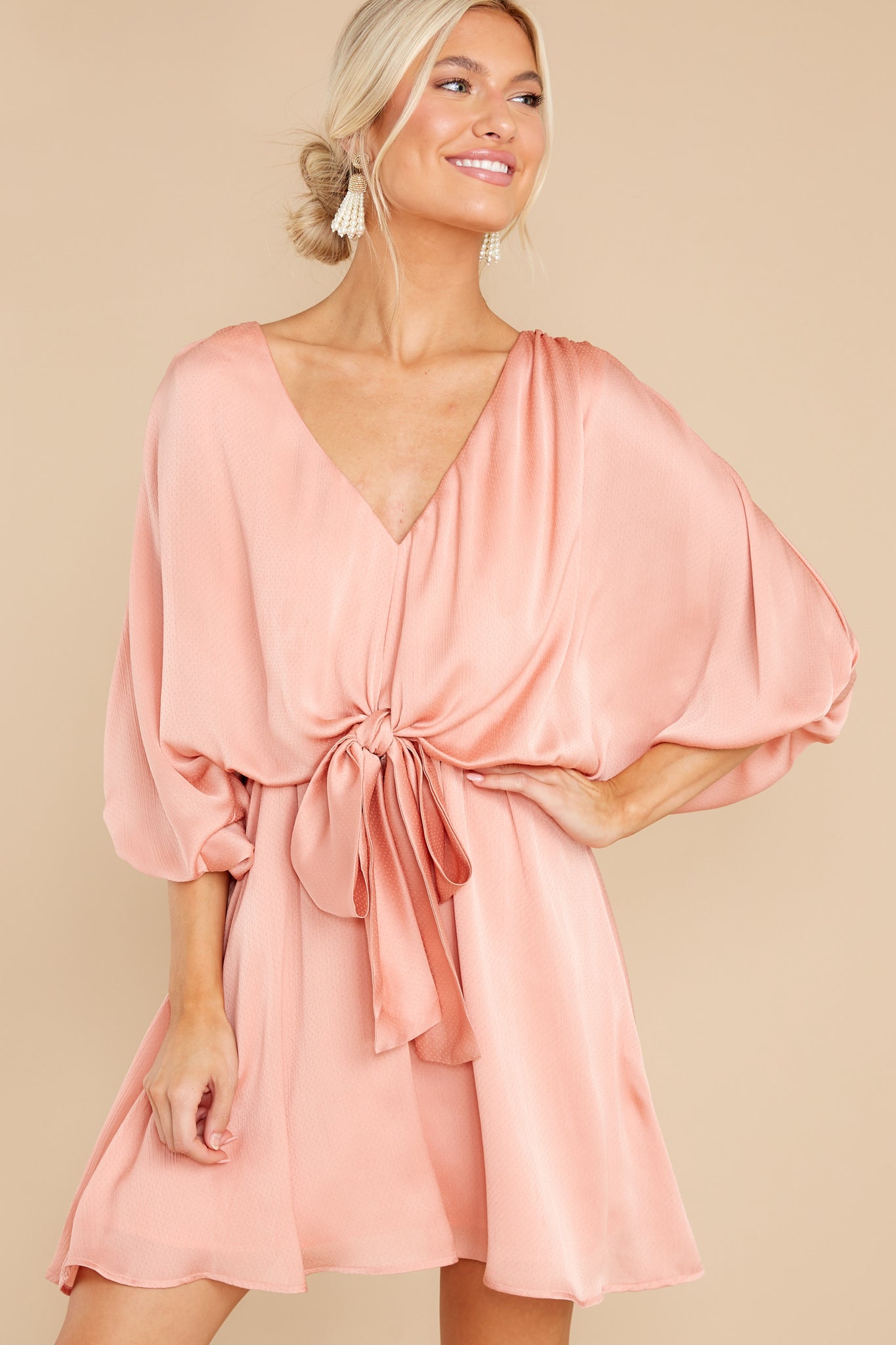 Luxurious Taste Rose Mauve Dress