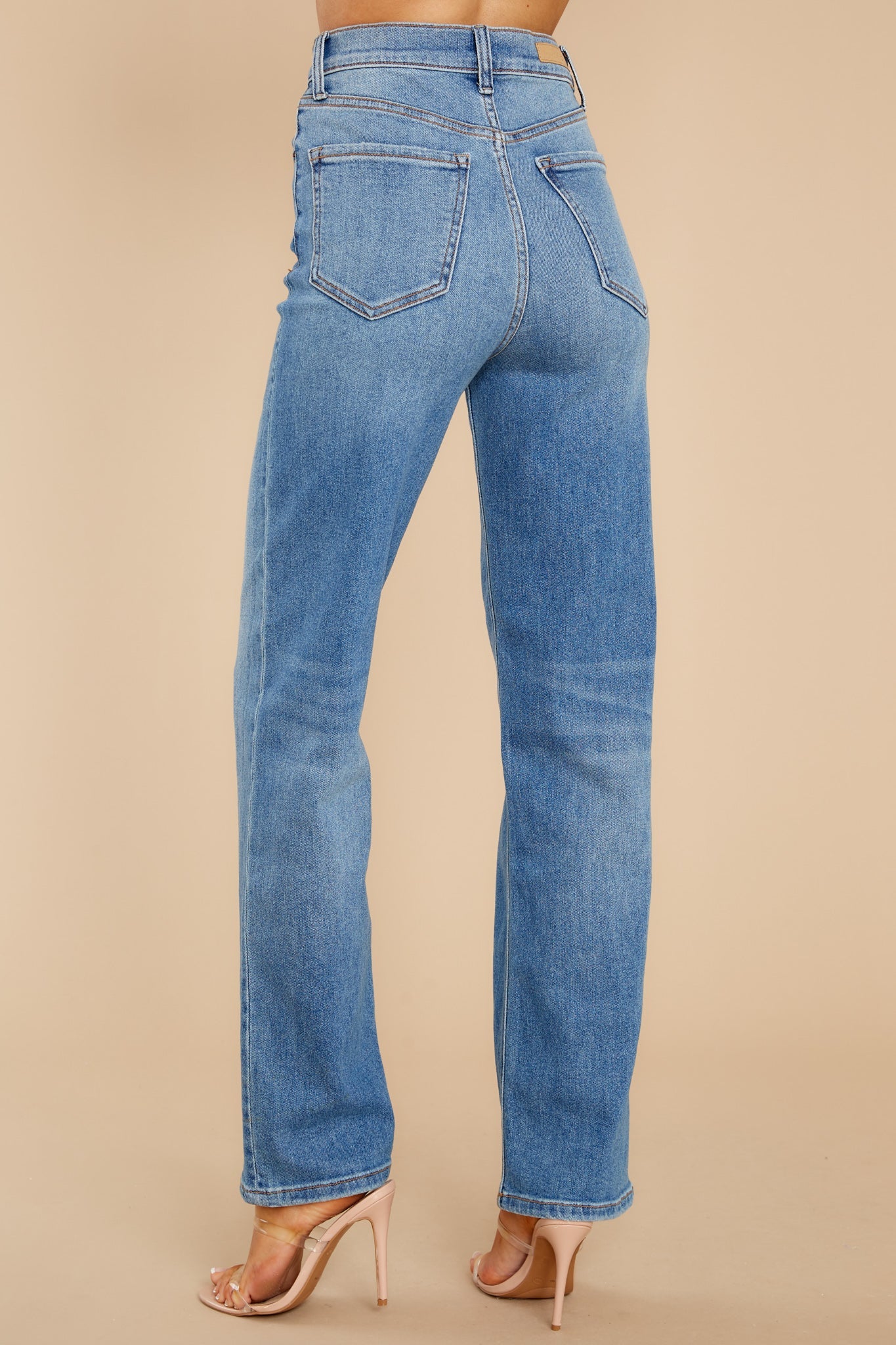 Style Secret Medium Wash Straight Jeans