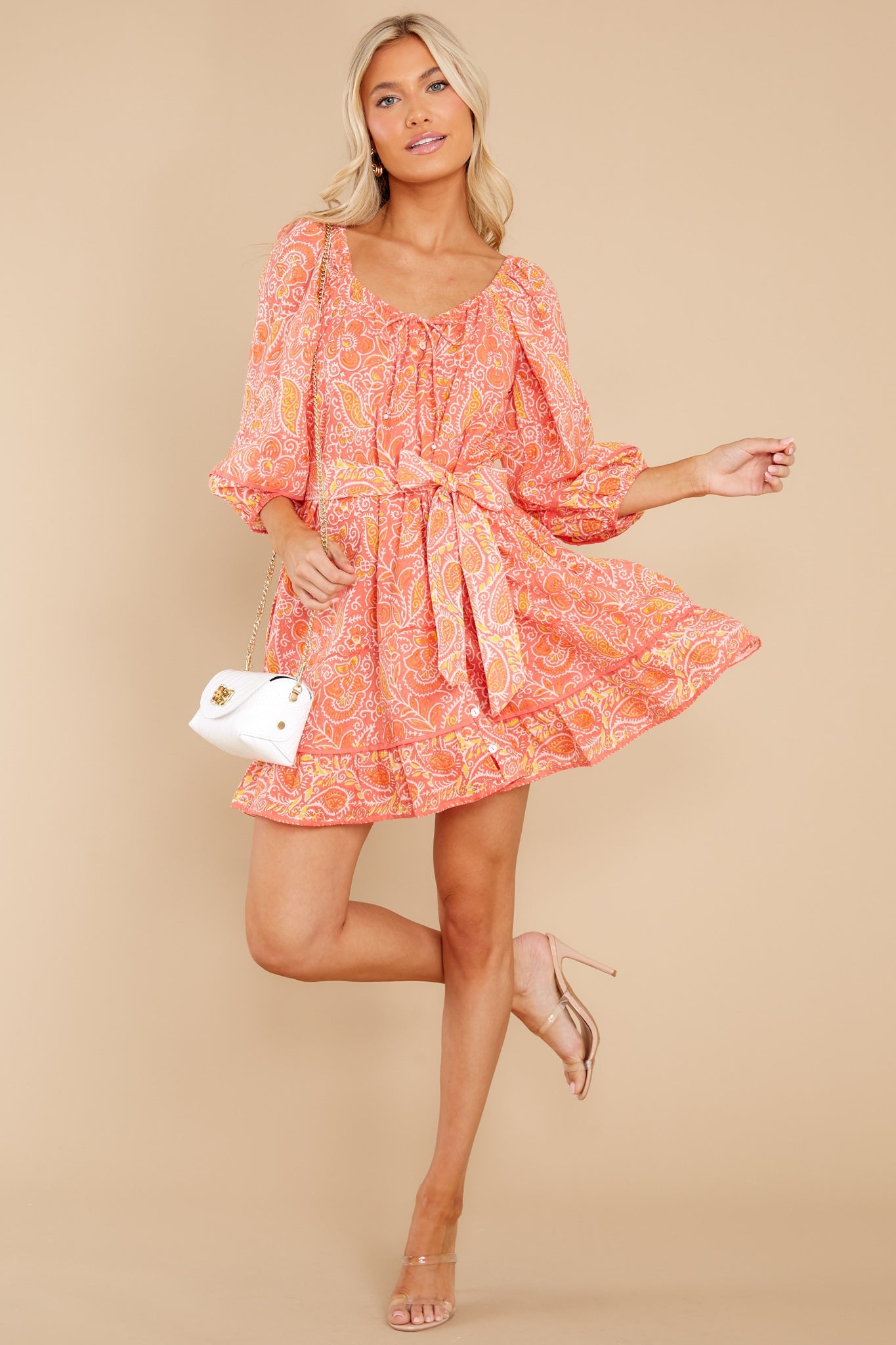Grace Blossom Mini Dress