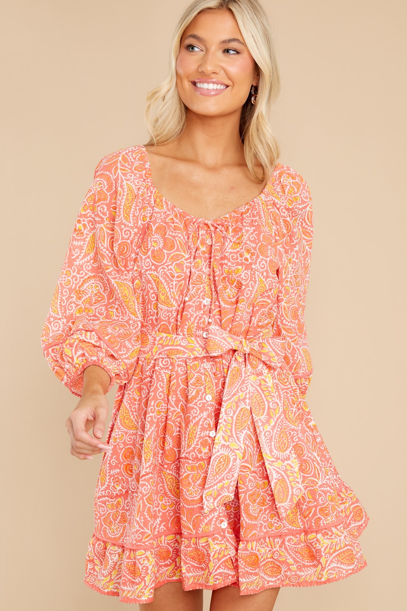 Grace Blossom Mini Dress