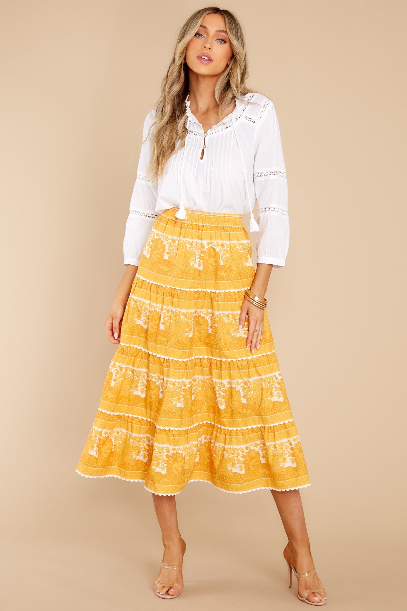 Natalie Coastal Midi Skirt