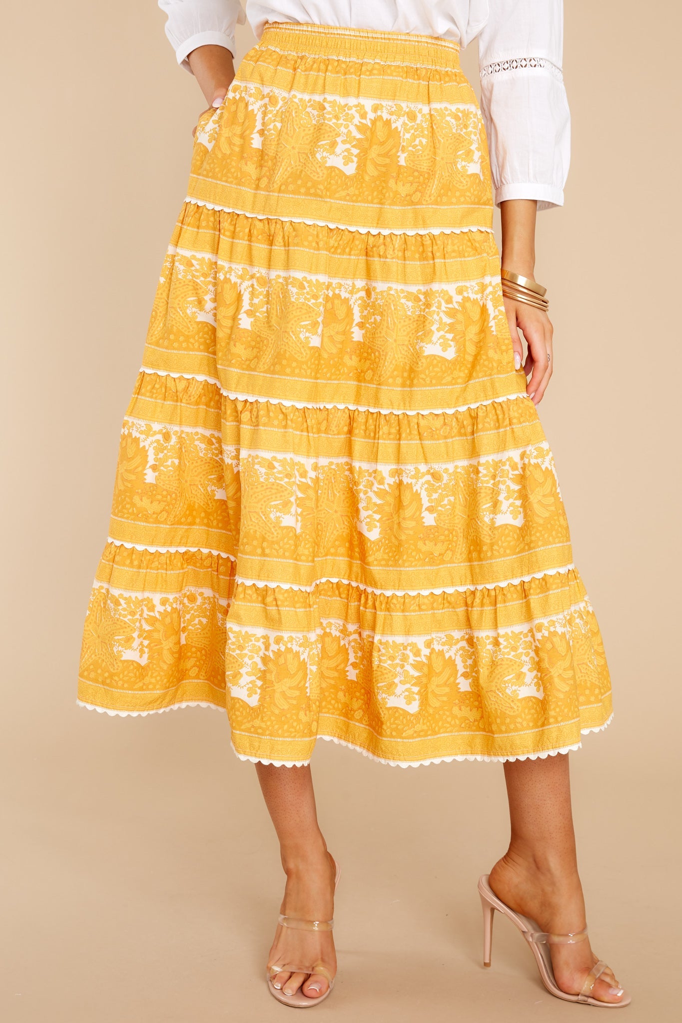 Natalie Coastal Midi Skirt