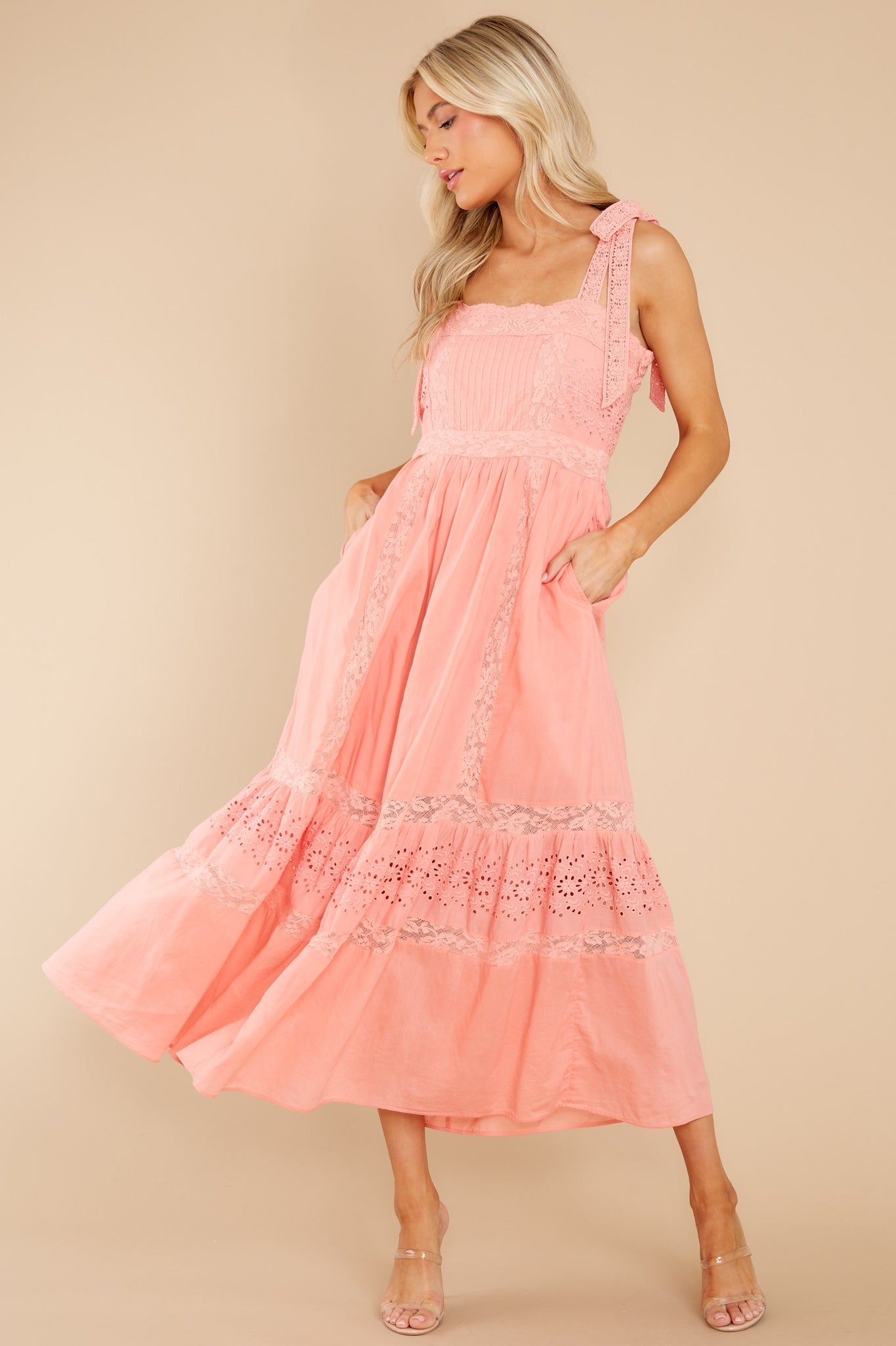 Ayala Peach Blossom Maxi Dress