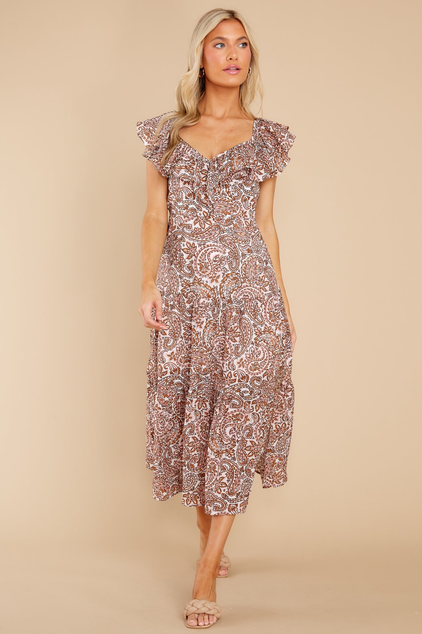 Jedda Paisley Midi Dress