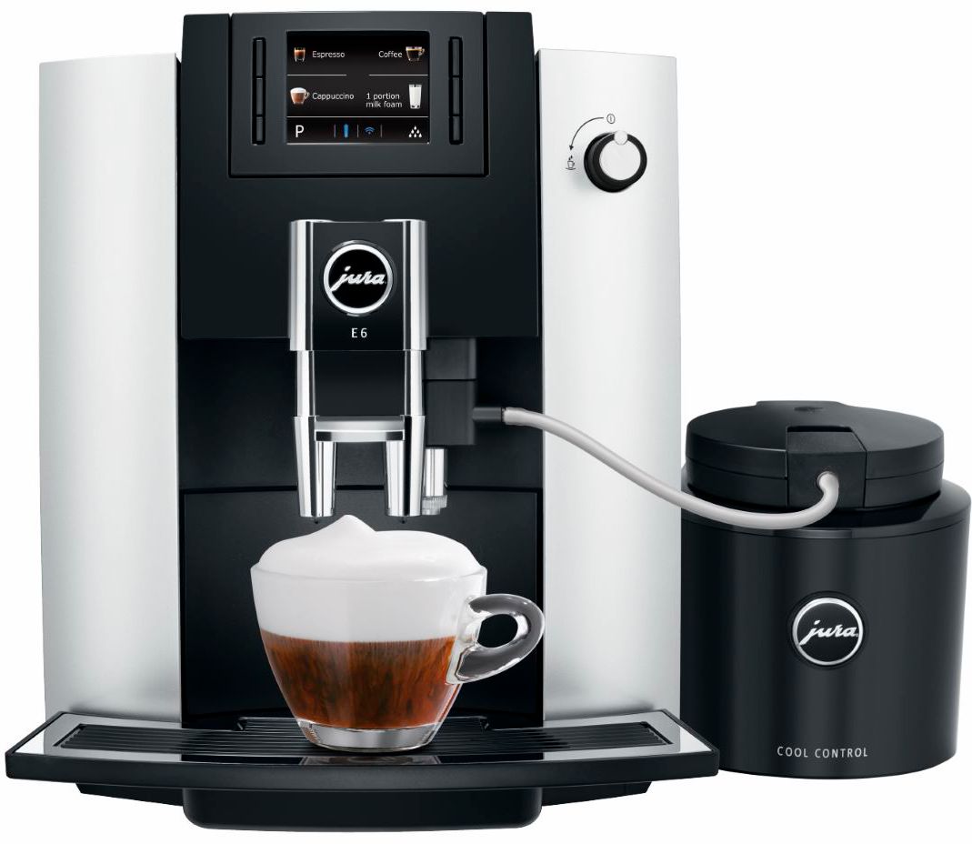Jura – E6 Espresso Machine with 15 bars of pressure – Platinum