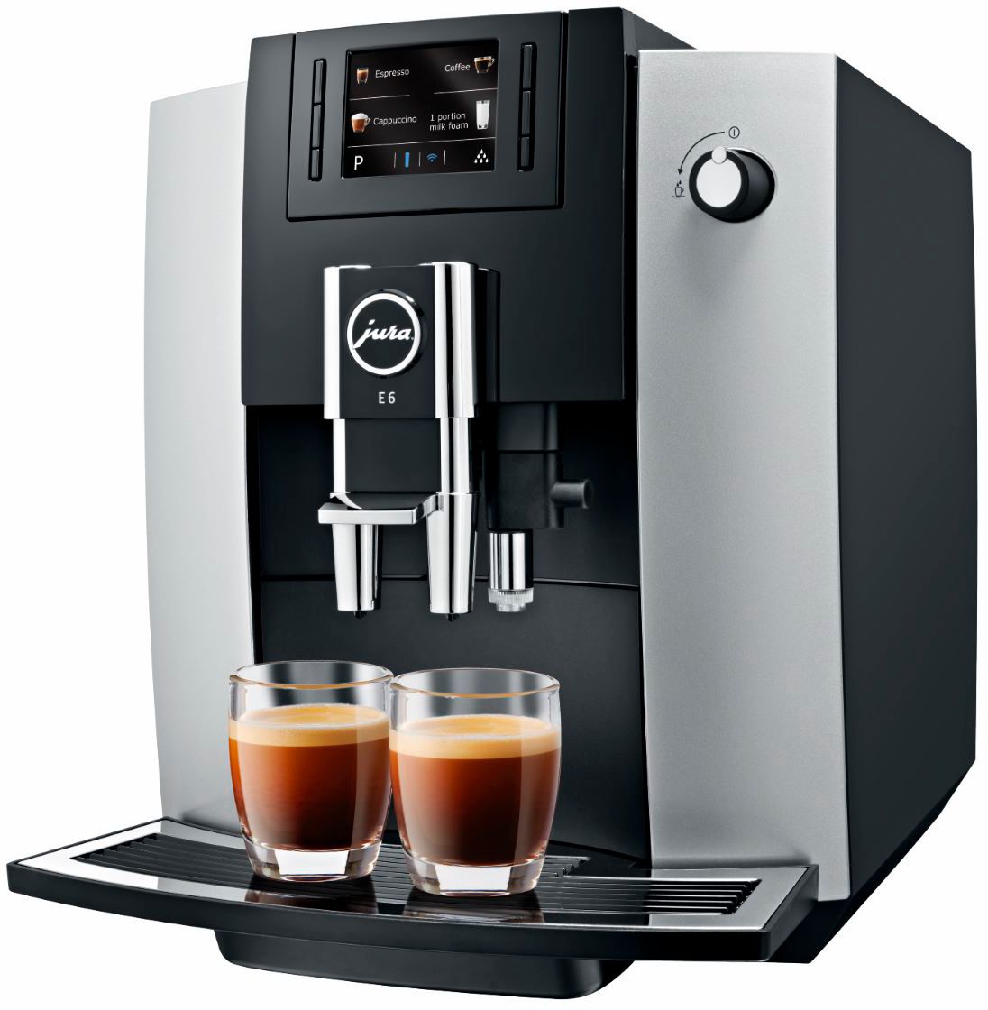 Jura – E6 Espresso Machine with 15 bars of pressure – Platinum