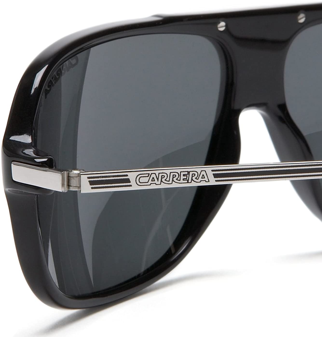 Carrera Polarized Pilot Black/Grey Sunglasses 65mm, 100% UV Protection