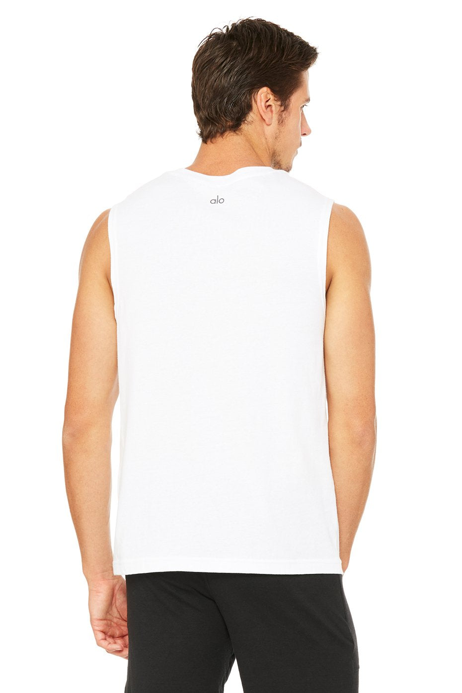 The Triumph Graphic Muscle Tank - White/All Day Long/Black