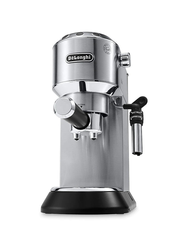 De'Longhi - DEDICA Espresso Machine with 15 bars of pressure and Milk Frother - Metal