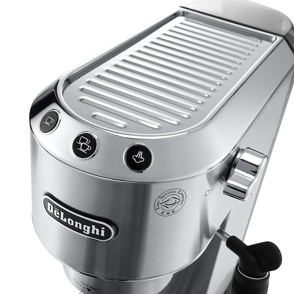 De'Longhi - DEDICA Espresso Machine with 15 bars of pressure and Milk Frother - Metal