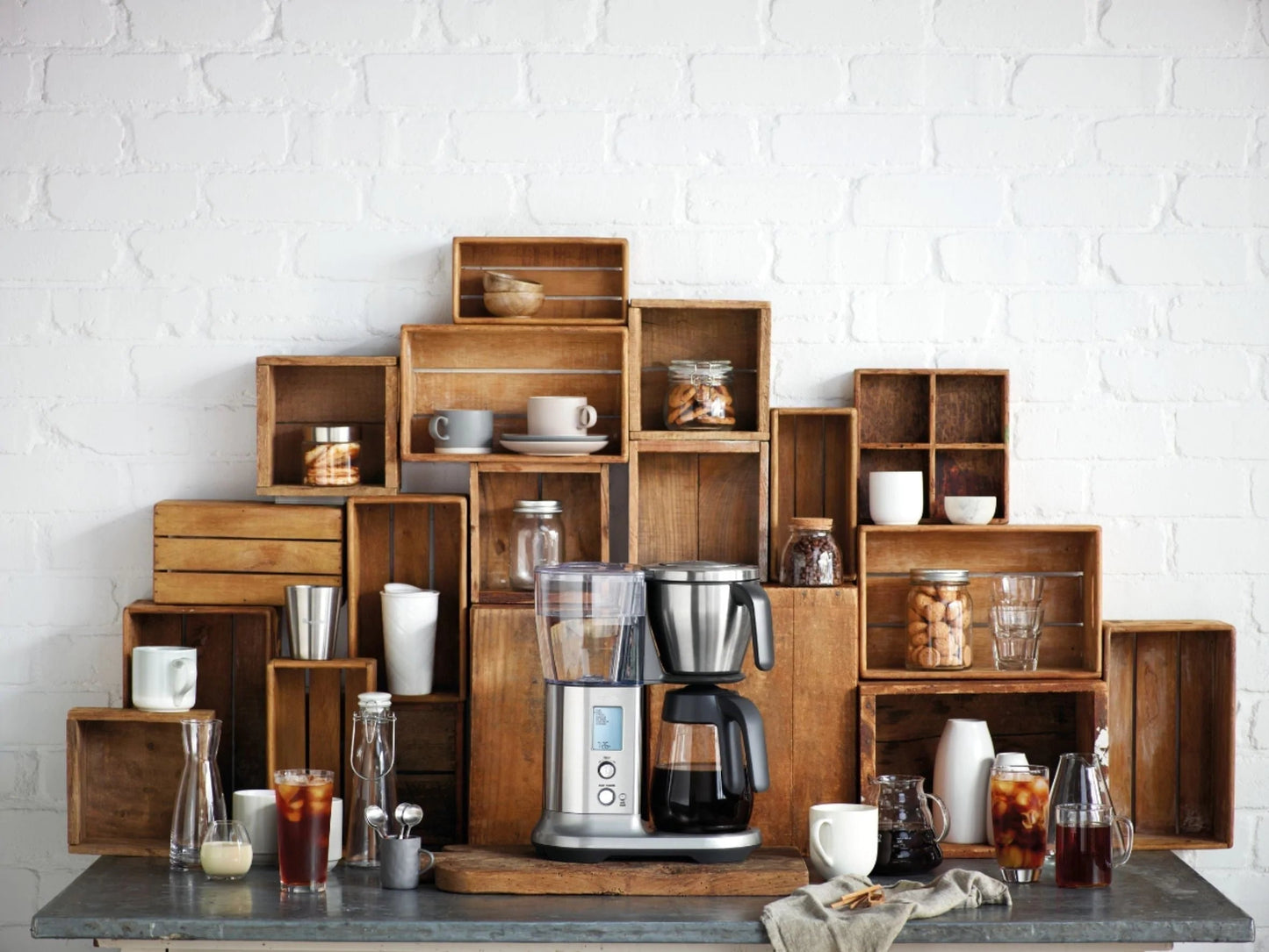 Breville - the Precision Brewer Glass 12-Cup Coffee Maker - Brushed Stainless Steel