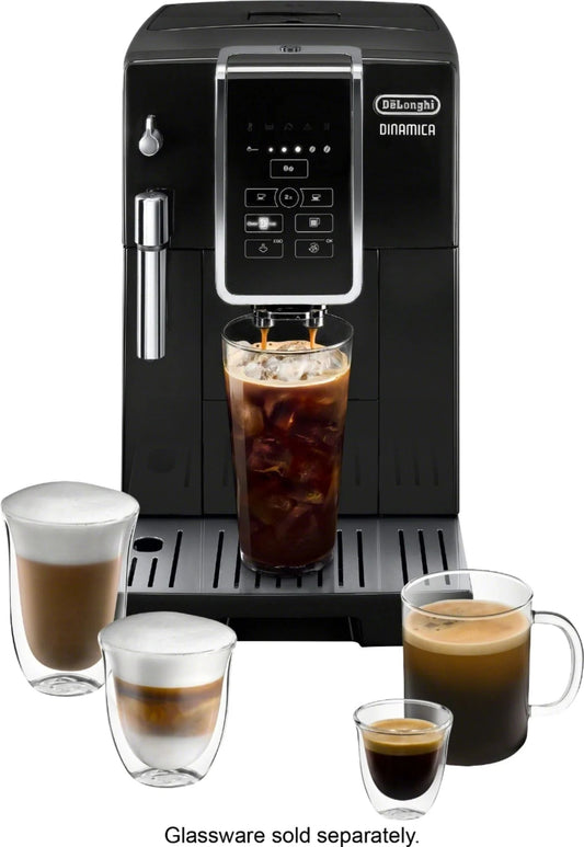 De'Longhi ECAM35020B - DINAMICA Espresso Machine with 15 bars of pressure and Milk Frother - Black/Stainless