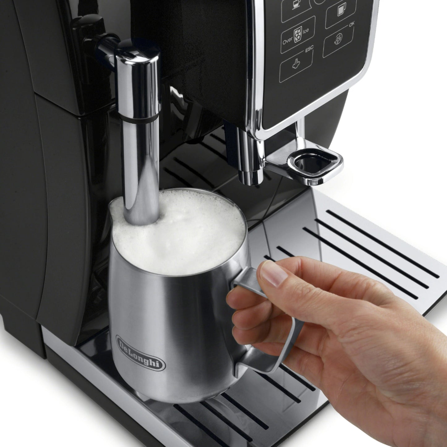 De'Longhi ECAM35020B - DINAMICA Espresso Machine with 15 bars of pressure and Milk Frother - Black/Stainless