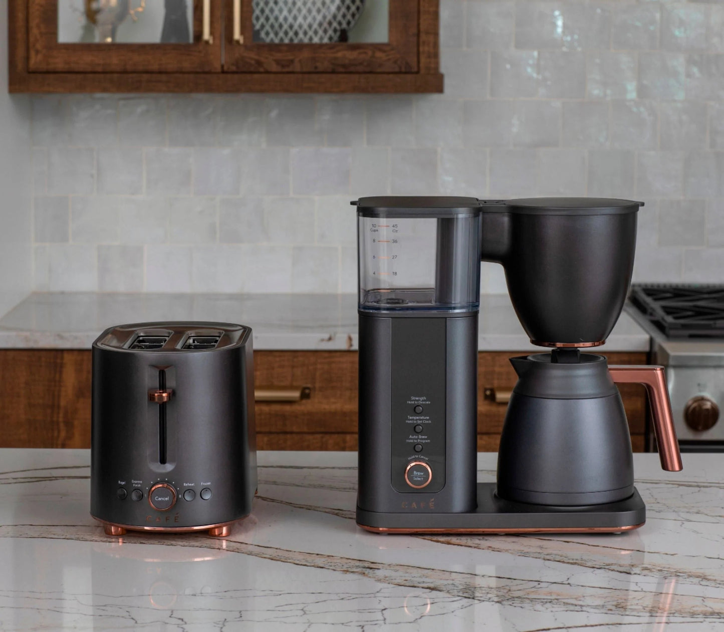 Café - Smart Drip 10-Cup Coffee Maker with WiFi - Matte Black