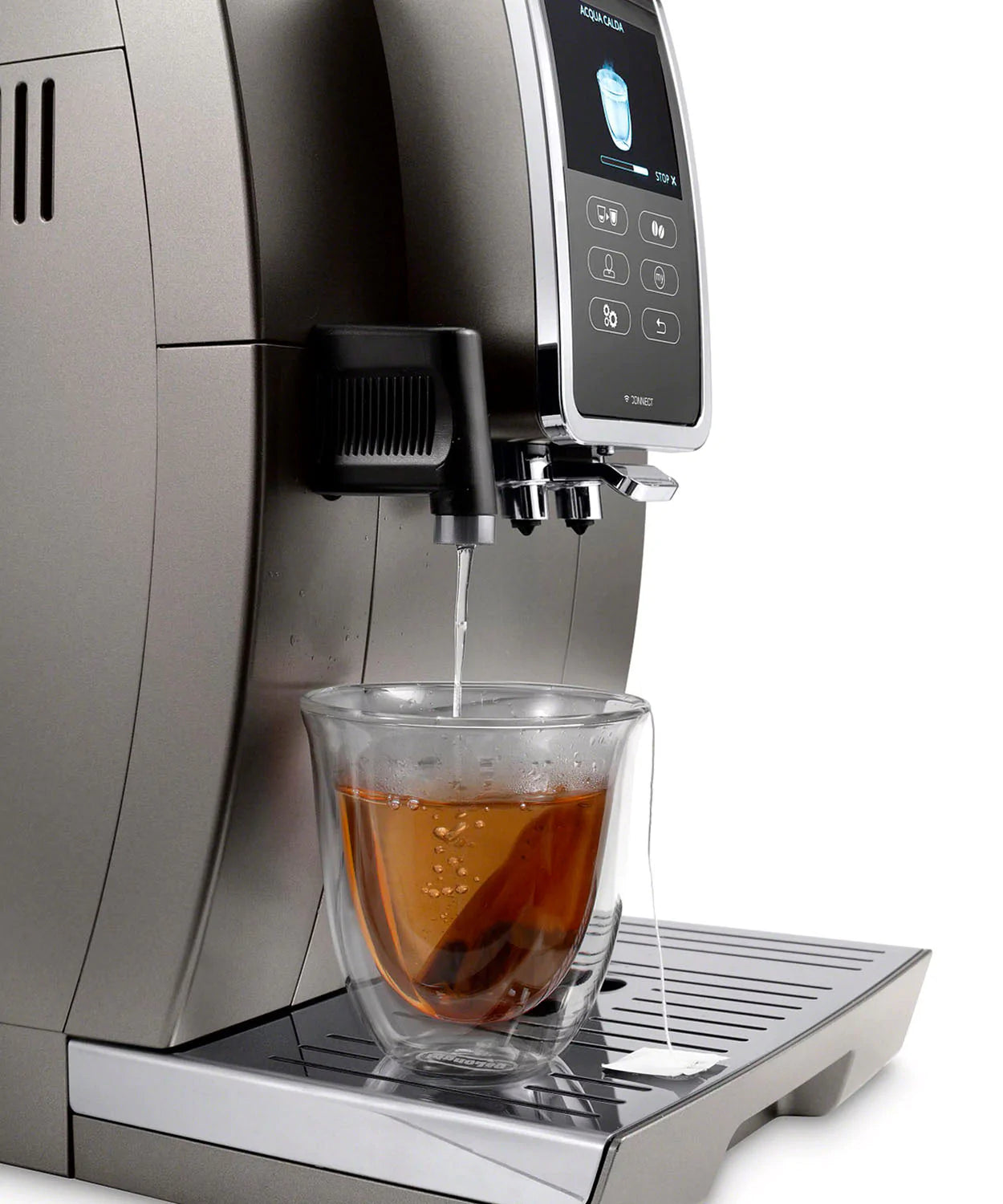 De'Longhi ECAM37095TI - Dinamica Plus Fully Automatic Espresso Machine with Built-in Grinder - Titanium
