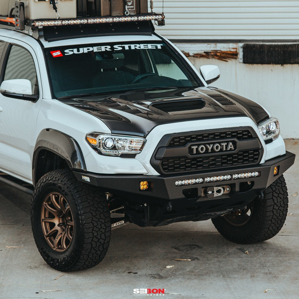 Seibon 2015+ Toyota Tacoma TS-Style Carbon Fiber Hood (seiHD18TYTA-TS)