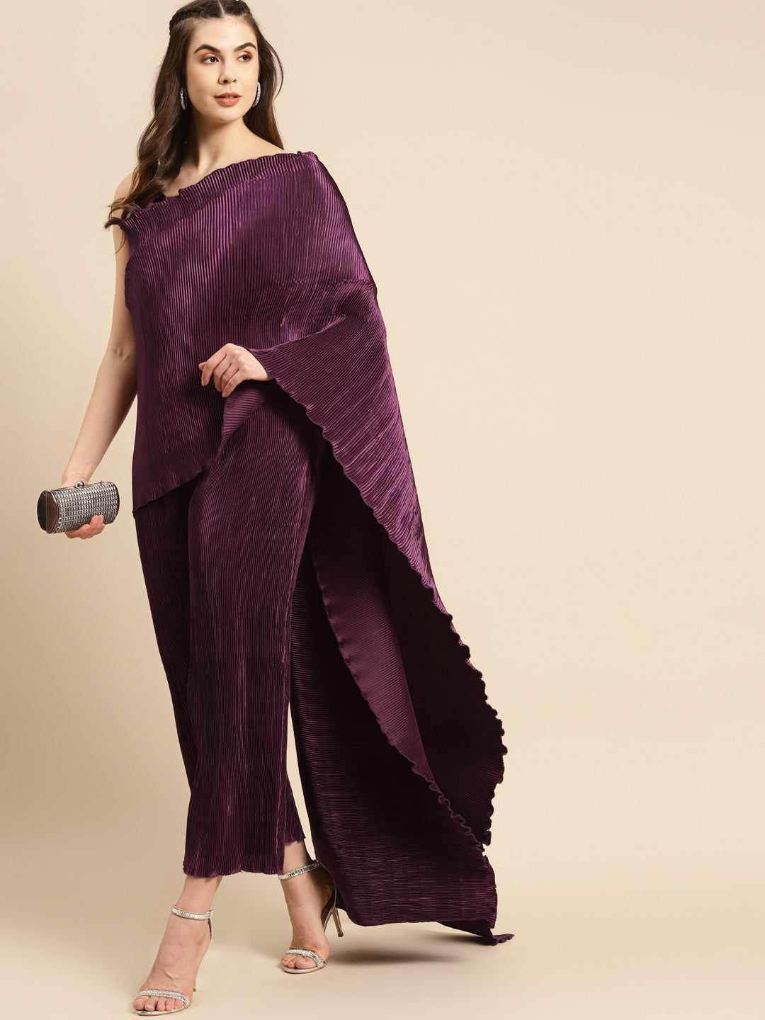 Jumpsuit with a dupatta Drape