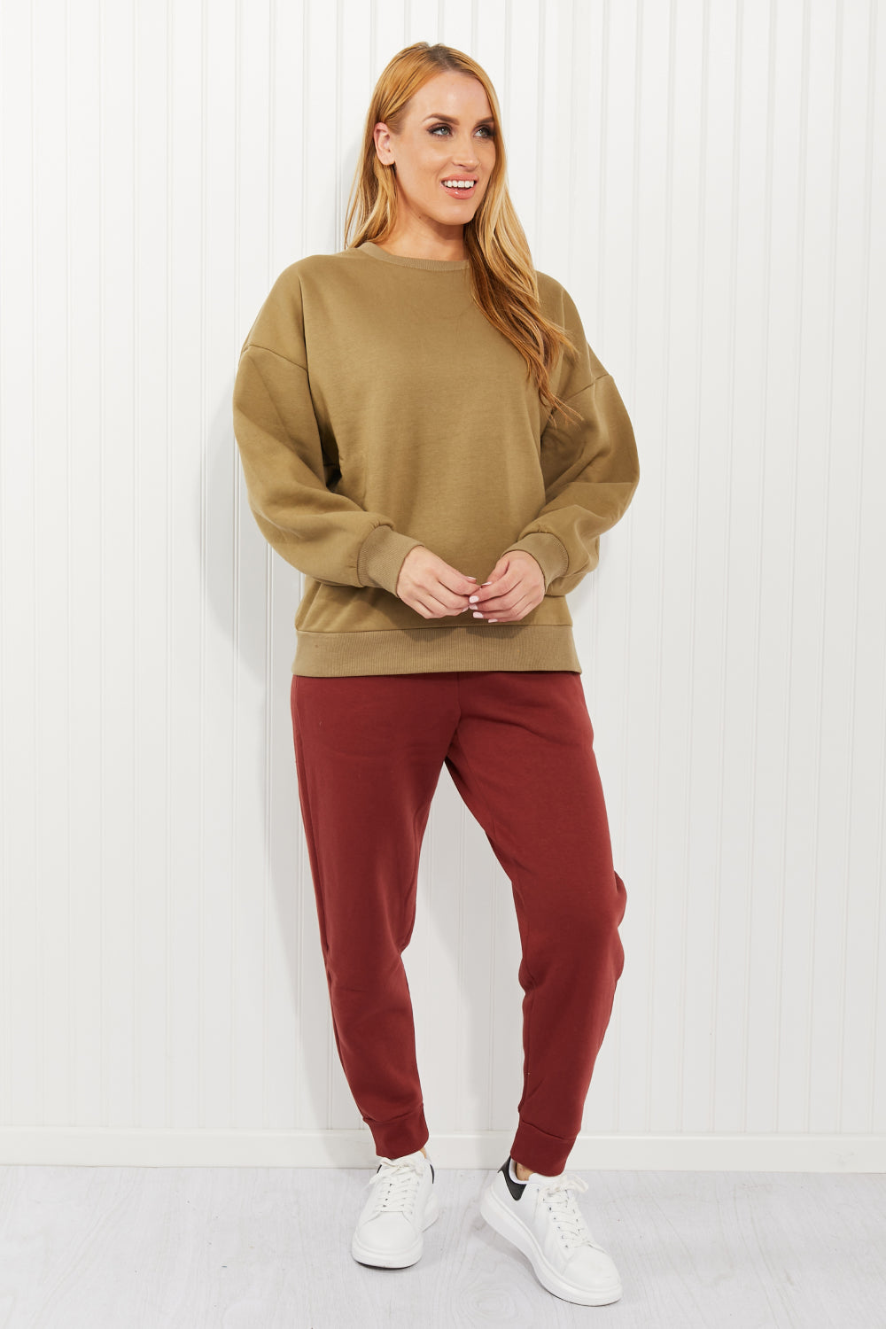 Zenana October Twilight Full Size Drop Shoulder Sweatshirt