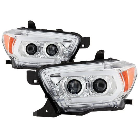 Spyder 16-18 Toyota Tacoma Signature (SR5 Model) Projector Headlights - Chrome (PRO-YD-TT16-LB-C) (spy5085825)