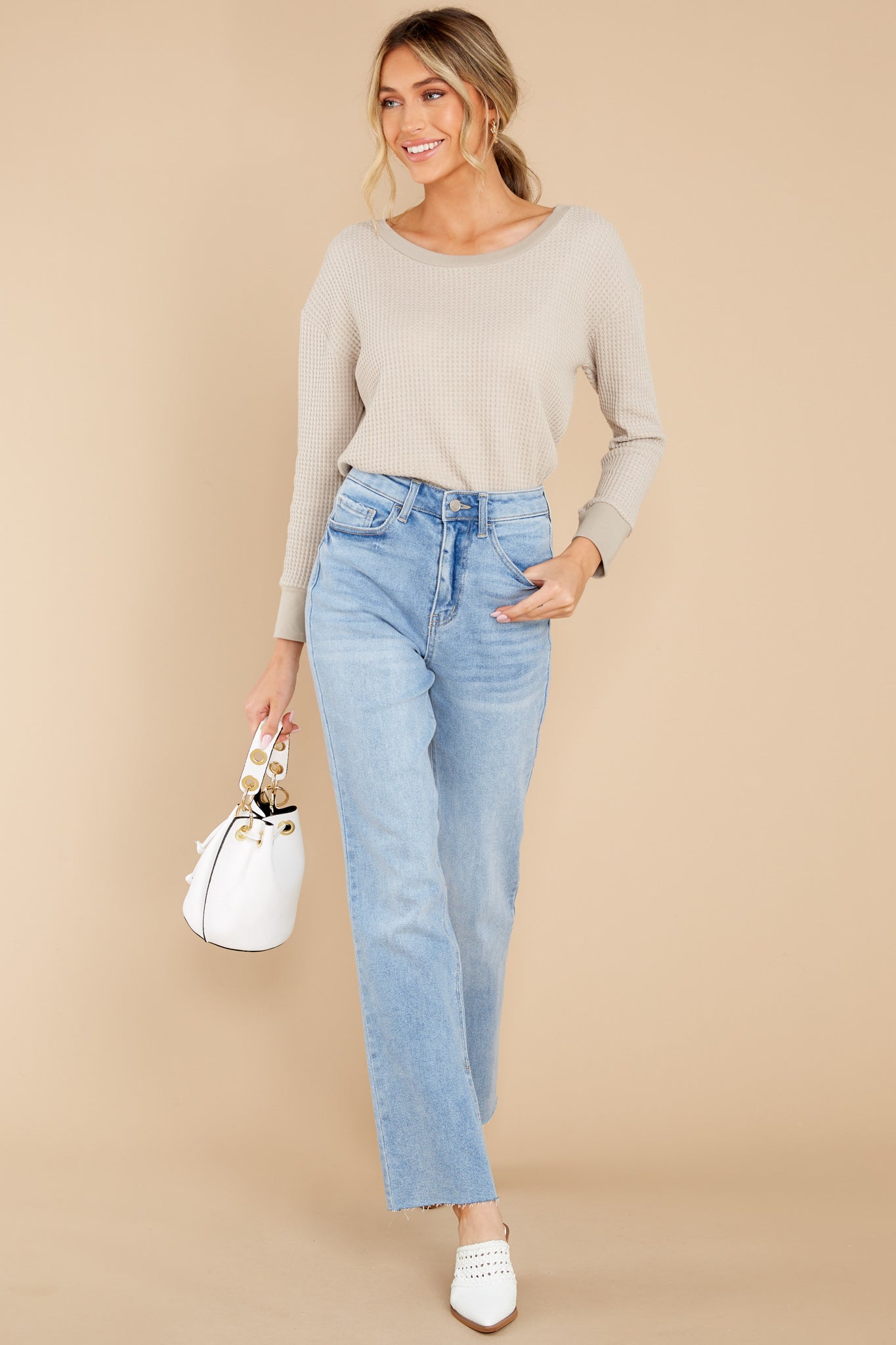 Rekindle Love Taupe Top