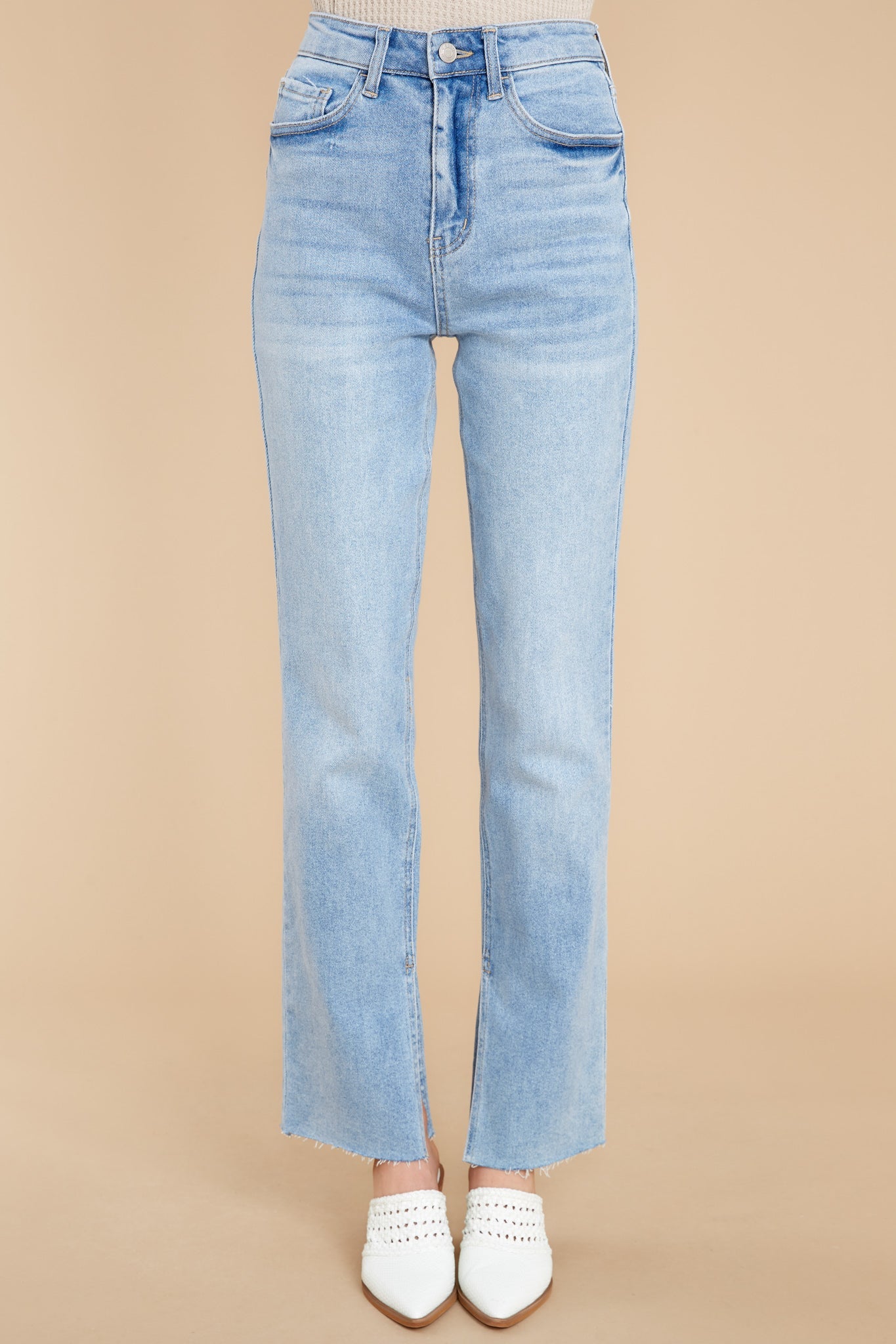 Sweet Affection Light Wash Straight Jeans