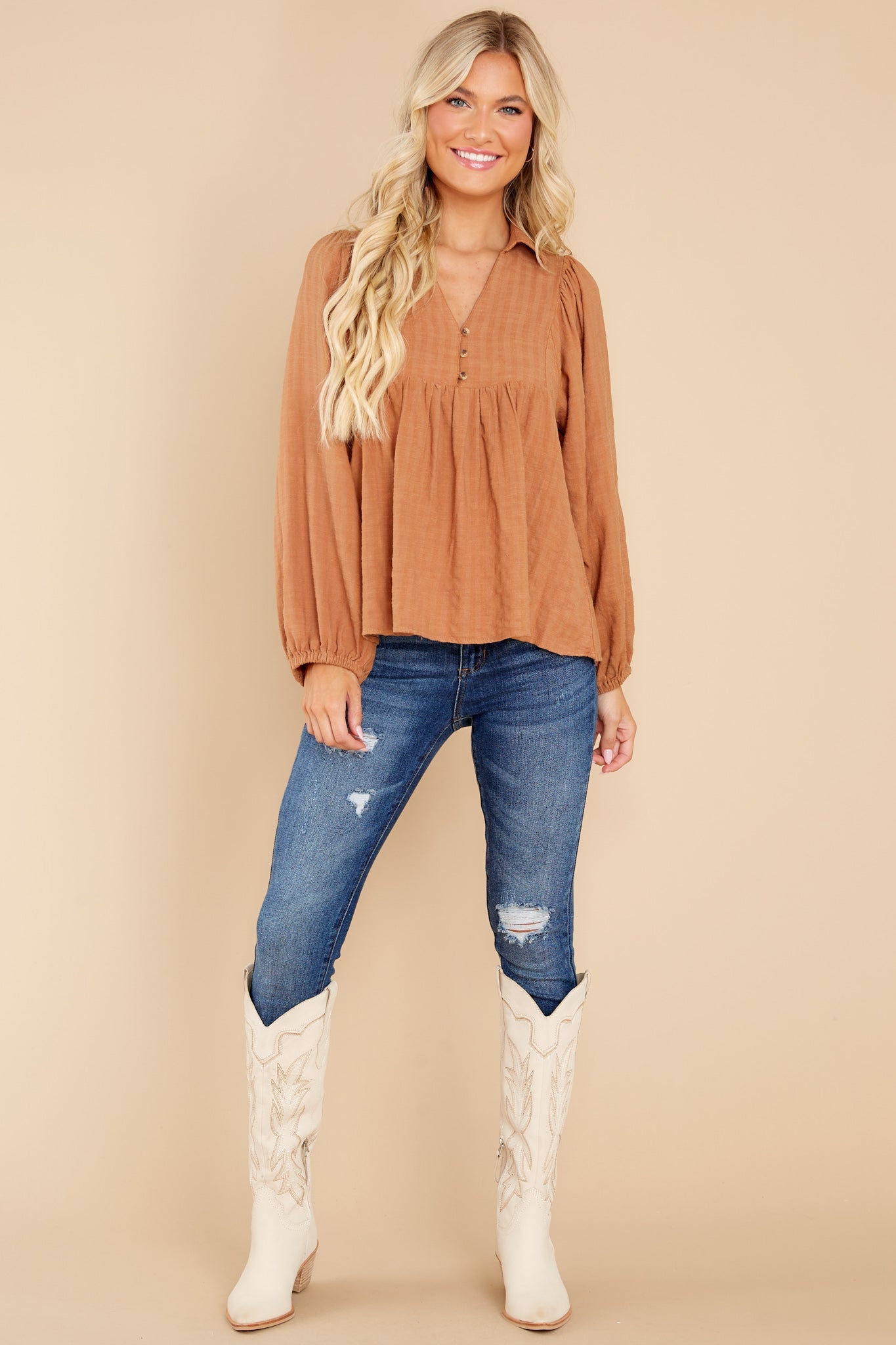 Be My Guest Camel Top