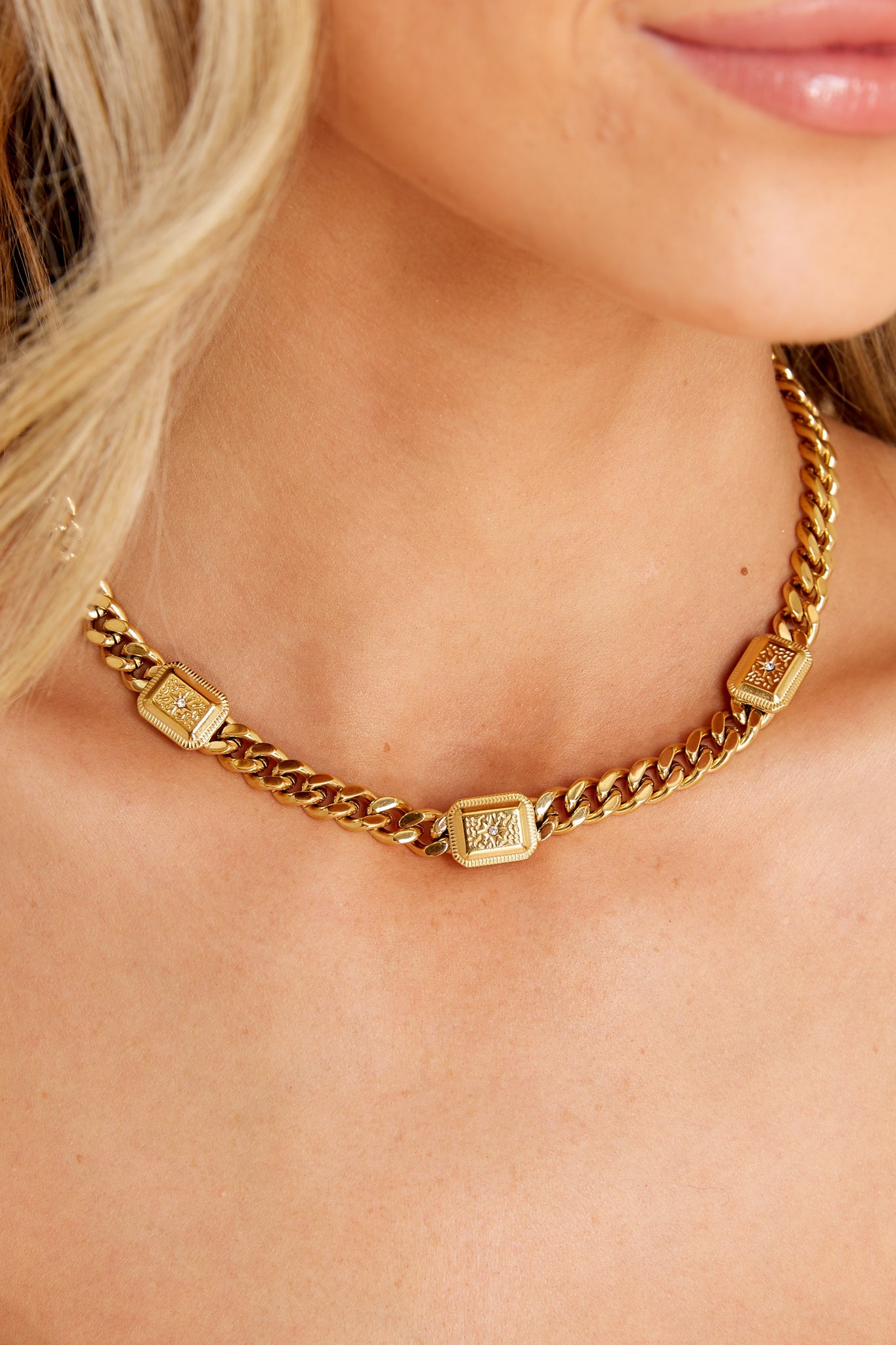 Trio Gold Necklace