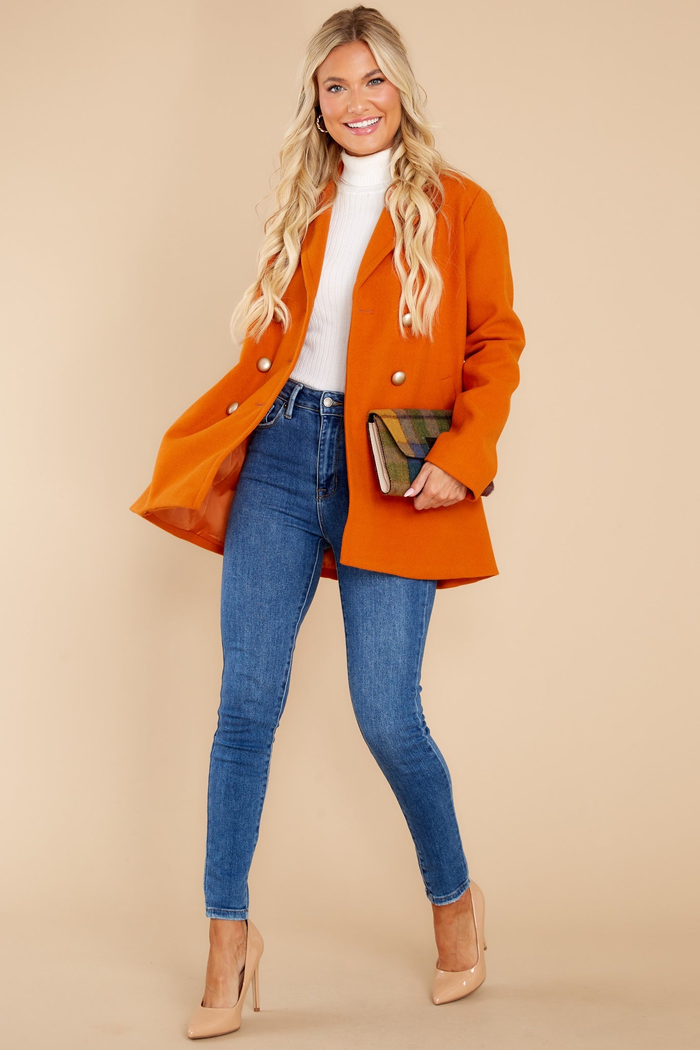 Fit For A Queen Burnt Orange Coat