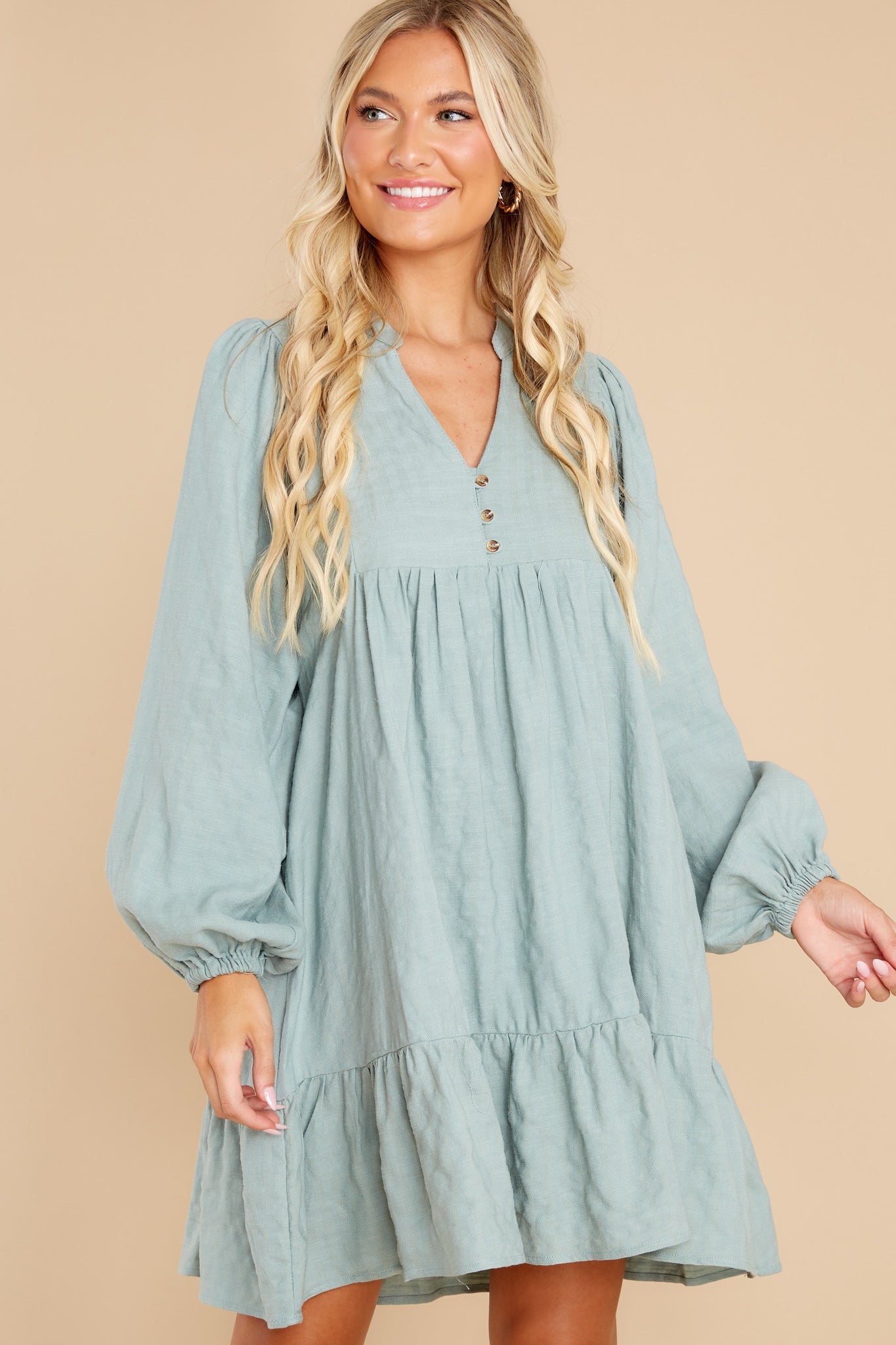 Totally Satisfied Sage Dress