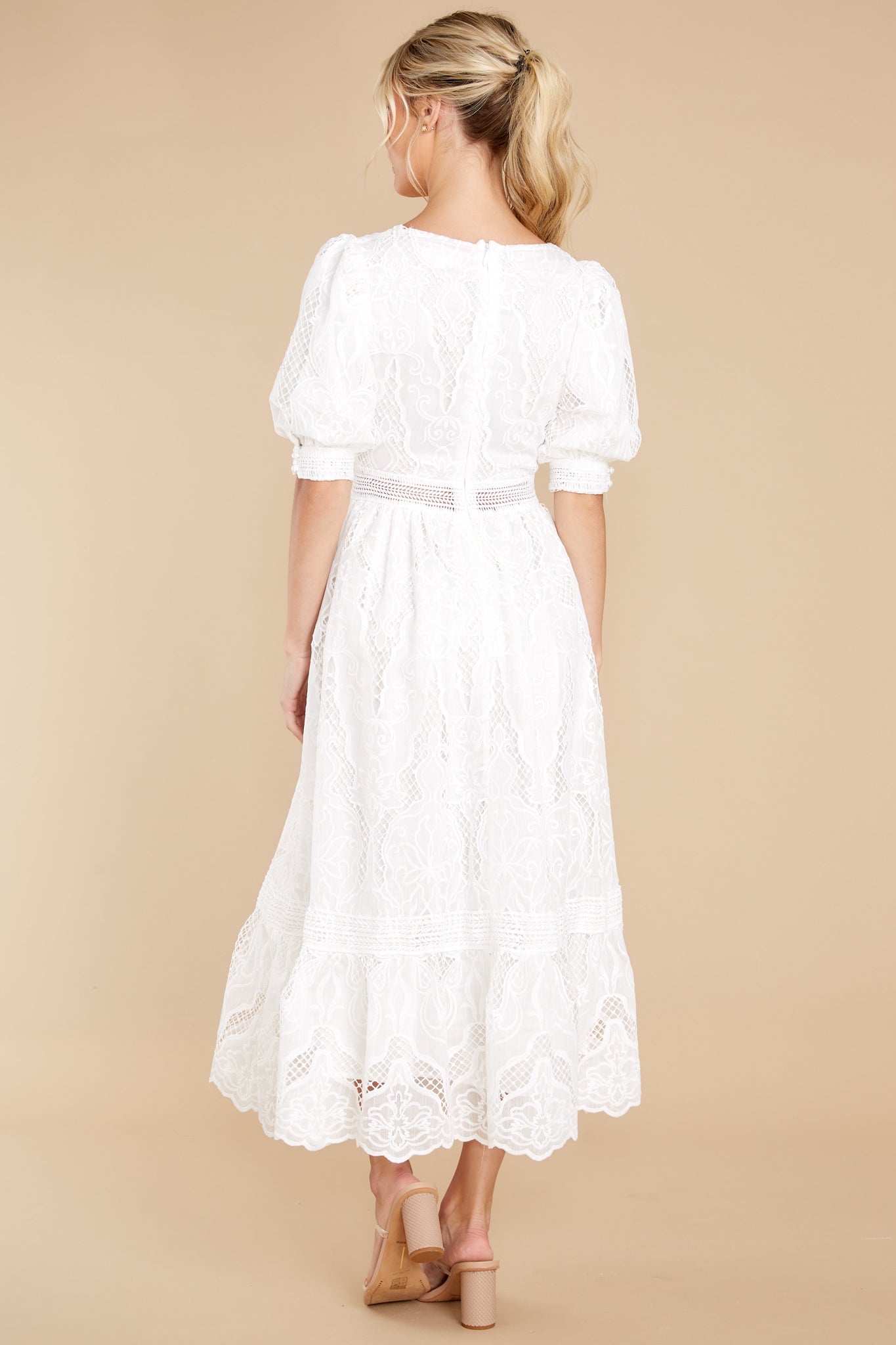 Making A Memory White Eyelet Maxi Dress