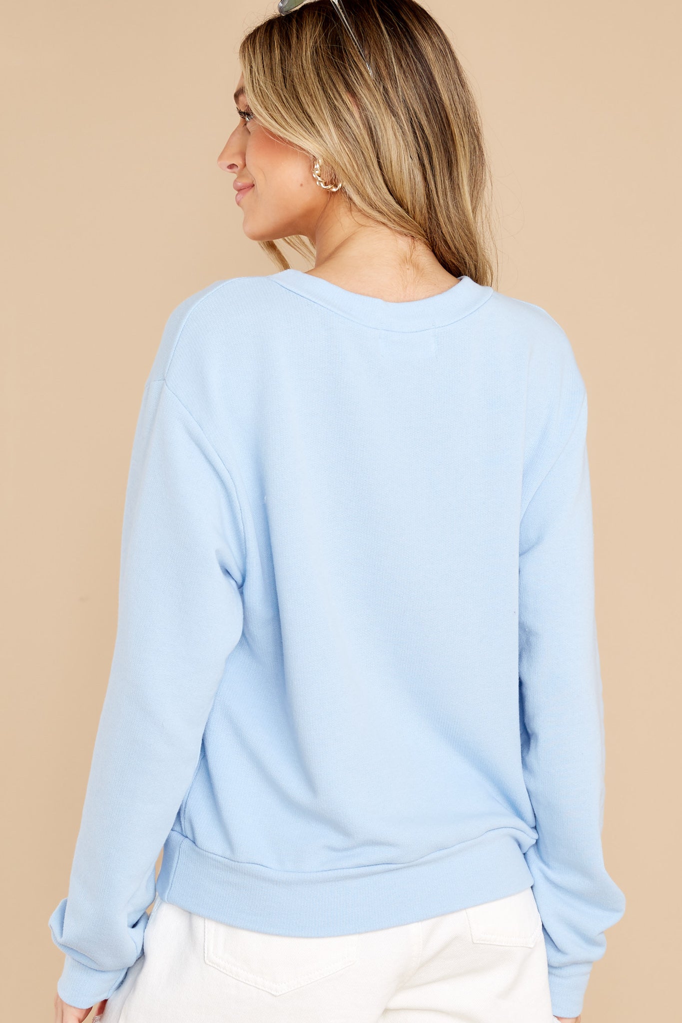 Ocean Views Sky Blue Sweatshirt