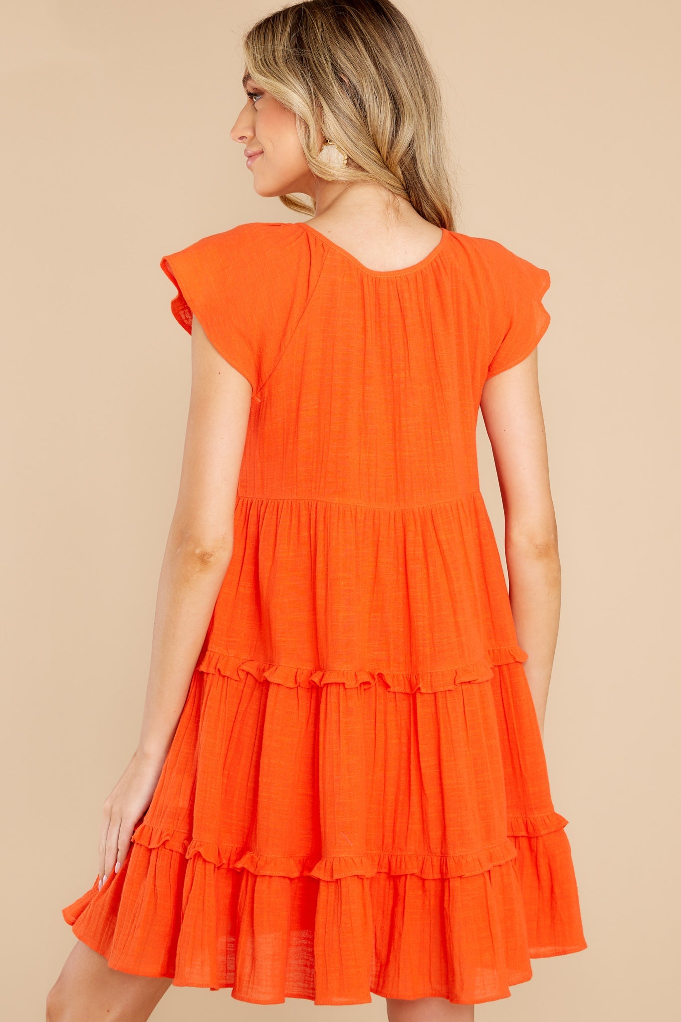 Touch Of Fierce Burnt Orange Dress