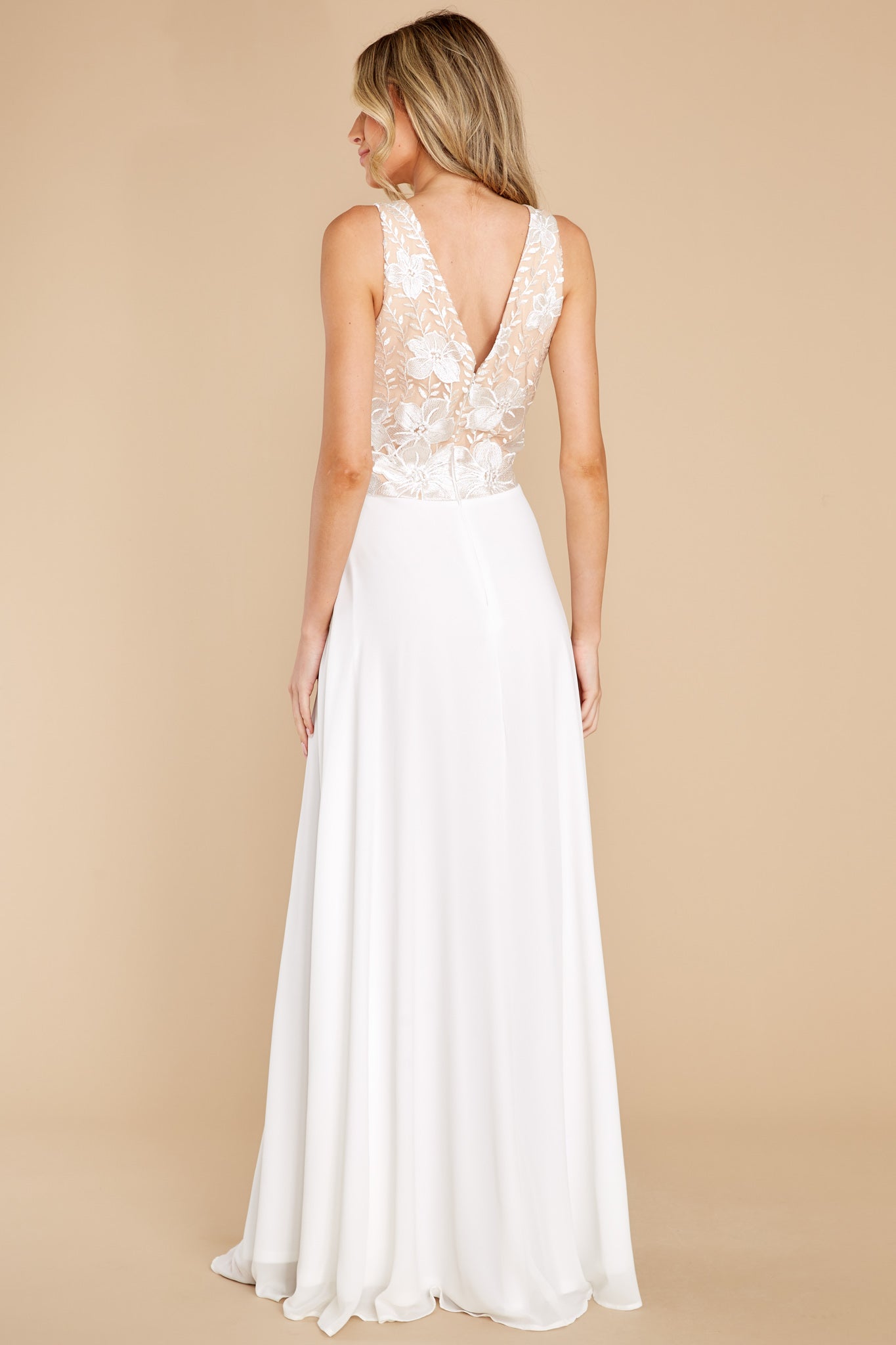 Gracious Belle Ivory Maxi Dress
