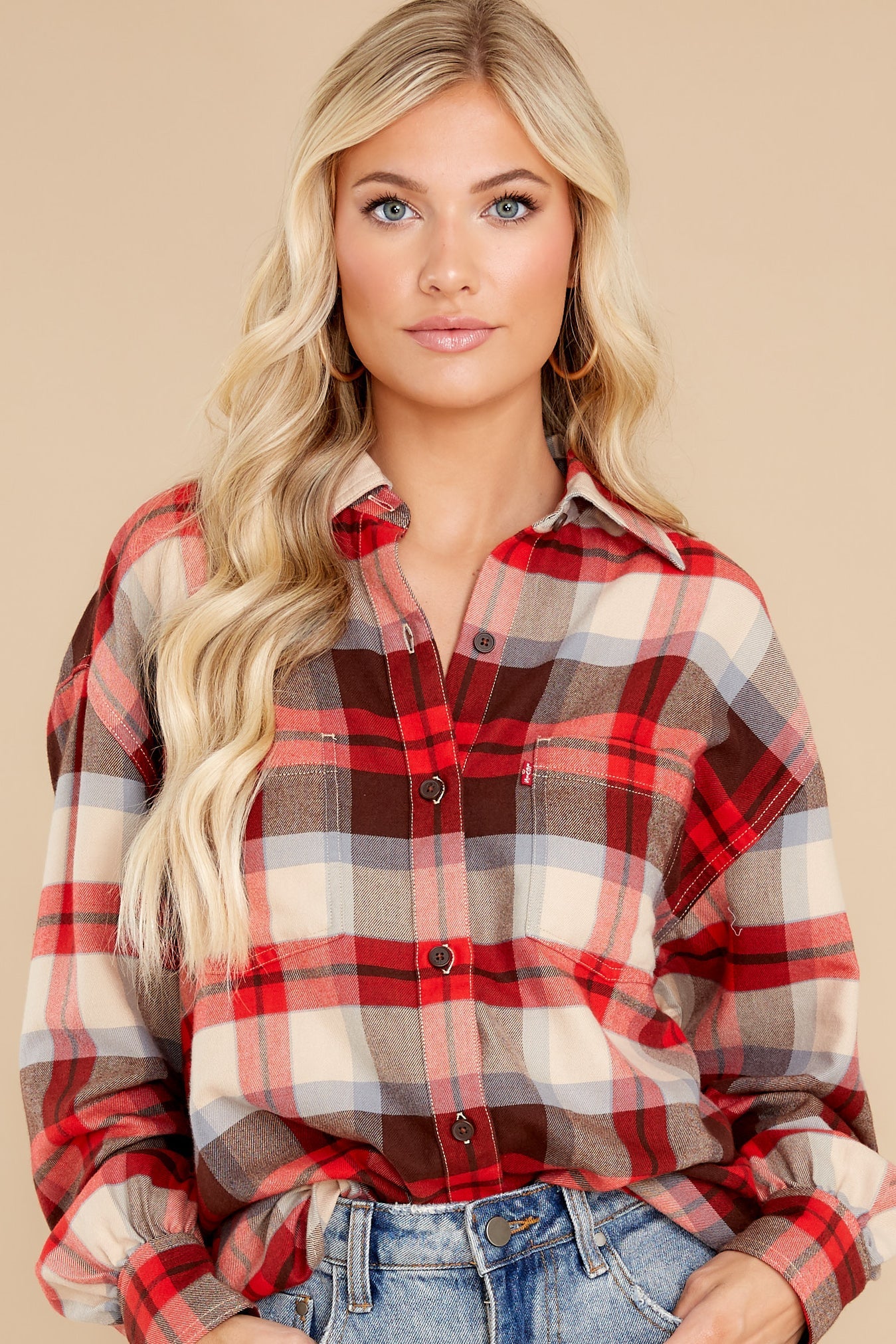 Remi Rosie Plaid Chicory Utility Shirt