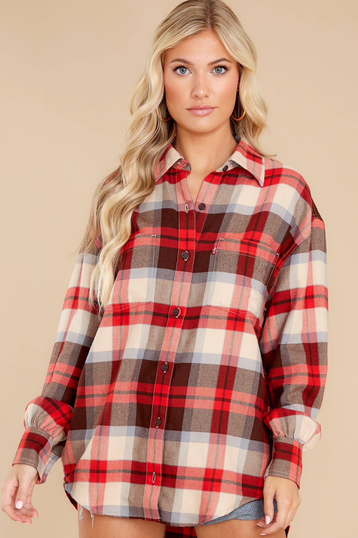 Remi Rosie Plaid Chicory Utility Shirt