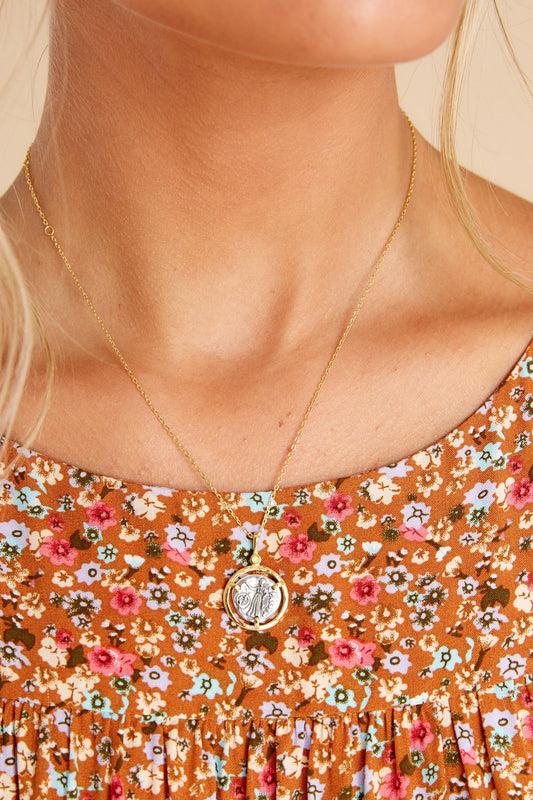 Elis Roman Coin Gold Necklace