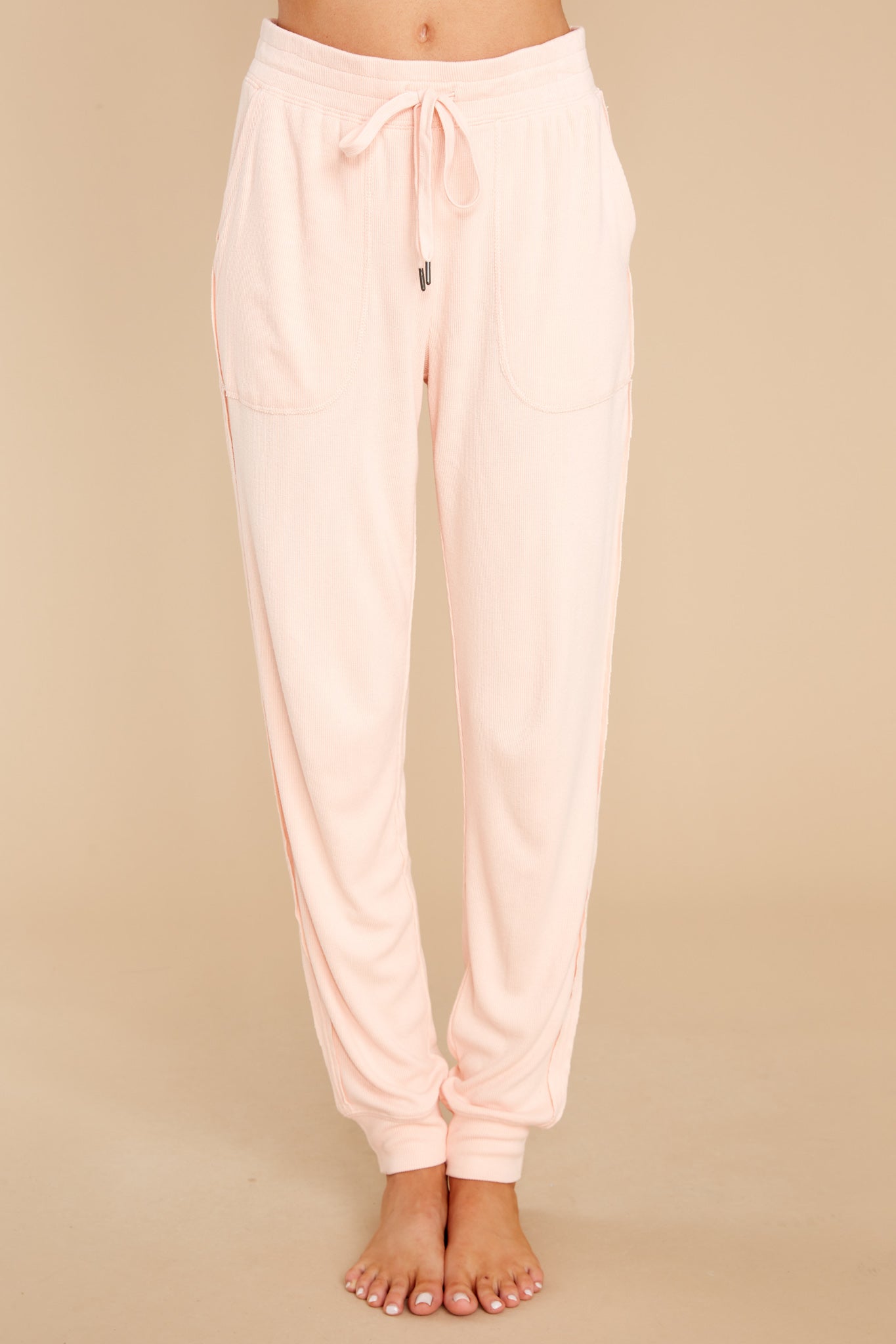Pastel Dreams Pink Banded Pants
