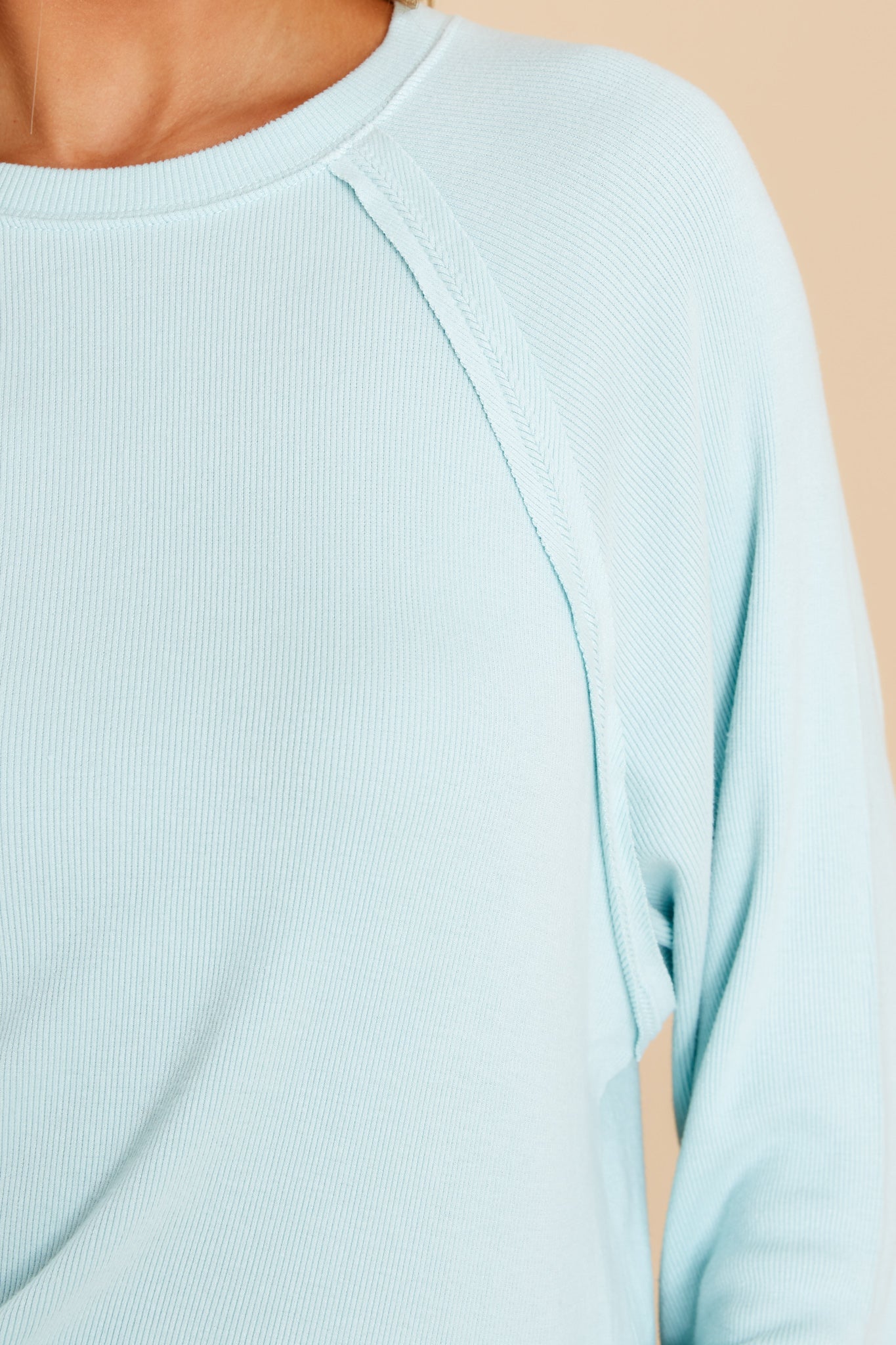 Pastel Dreams Seafoam Long Sleeve Top