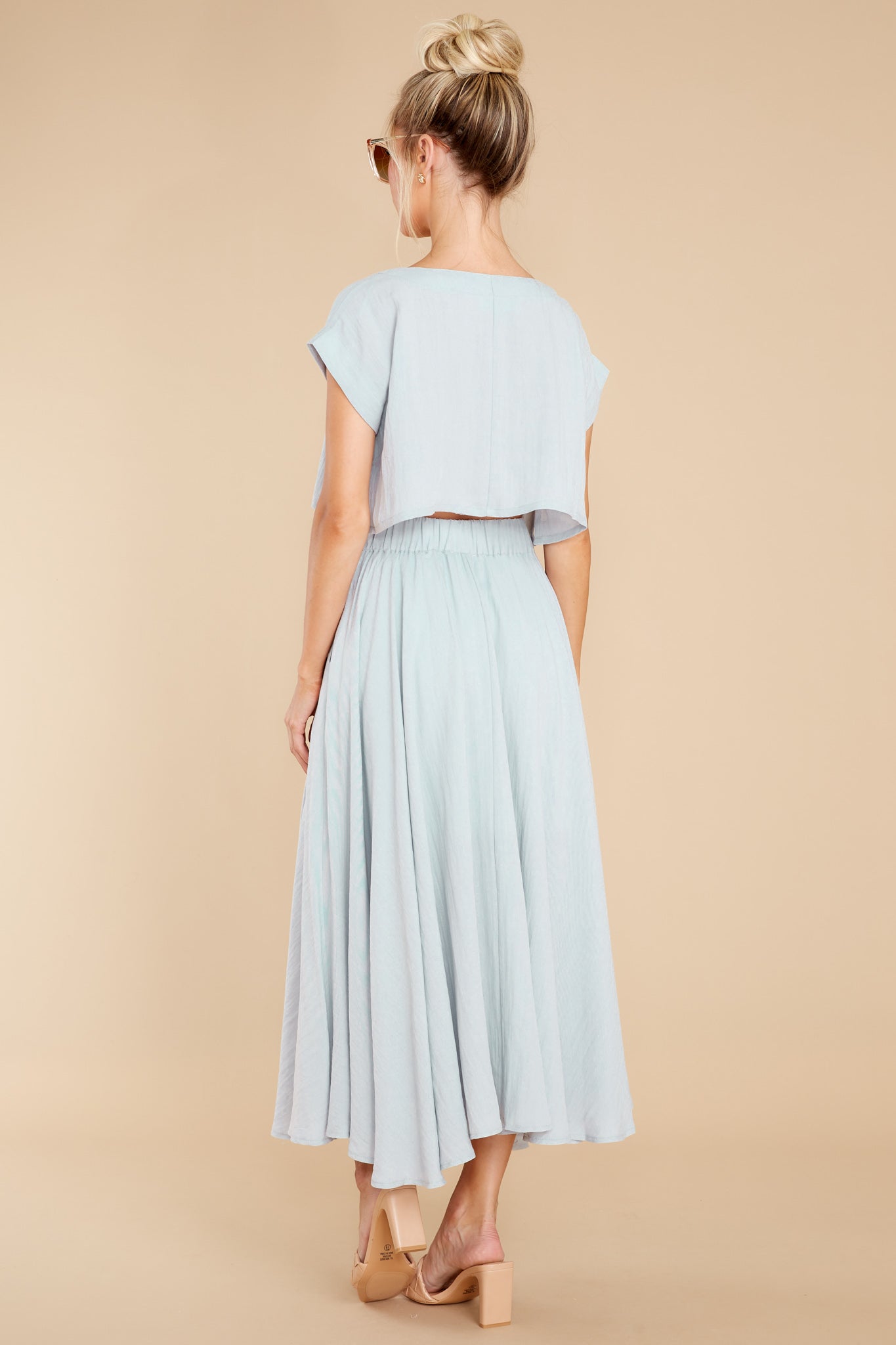 Sweet Memory Of Us Light Blue Two Piece Set