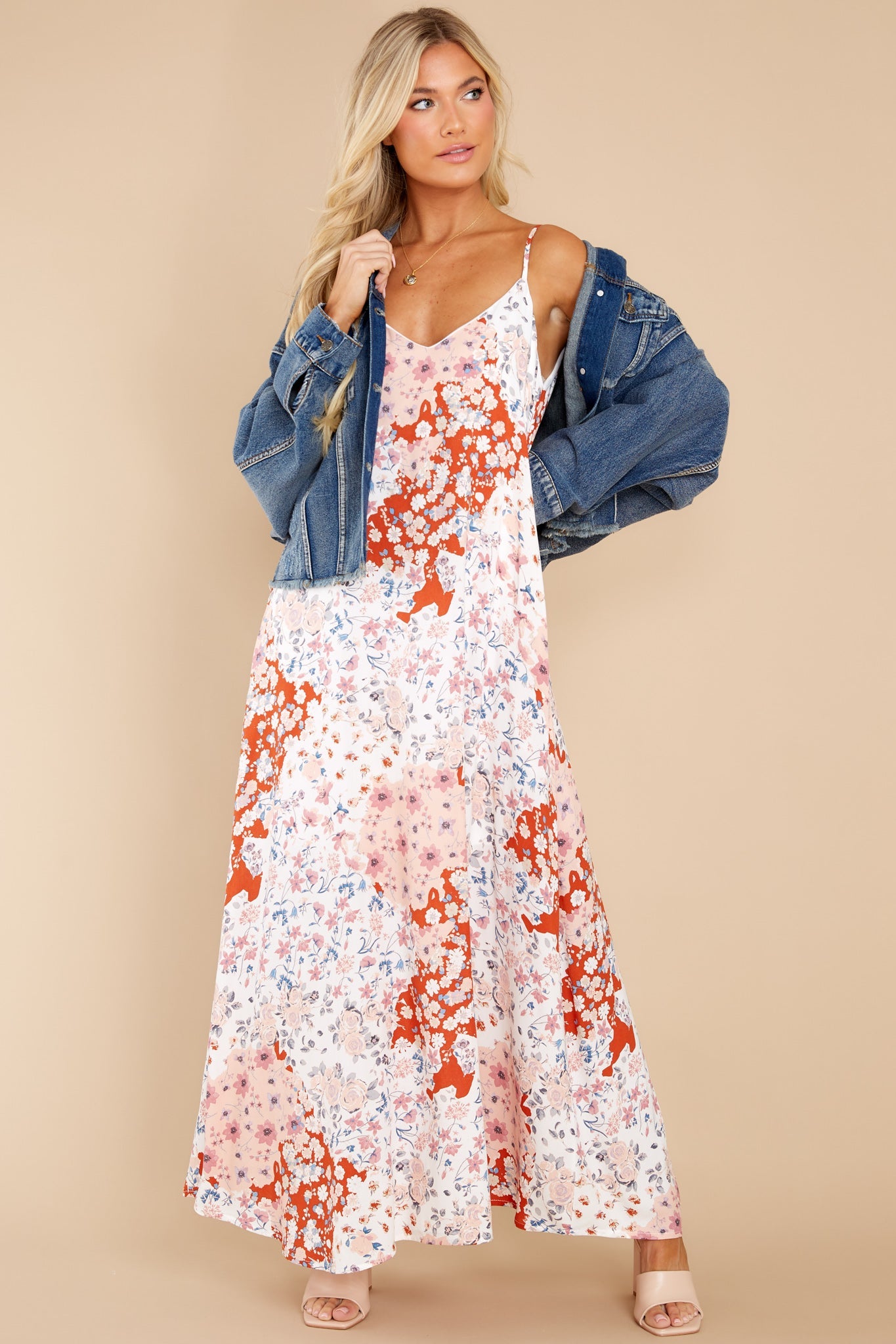 All The Buzz Distressed Dark Wash Denim Jacket