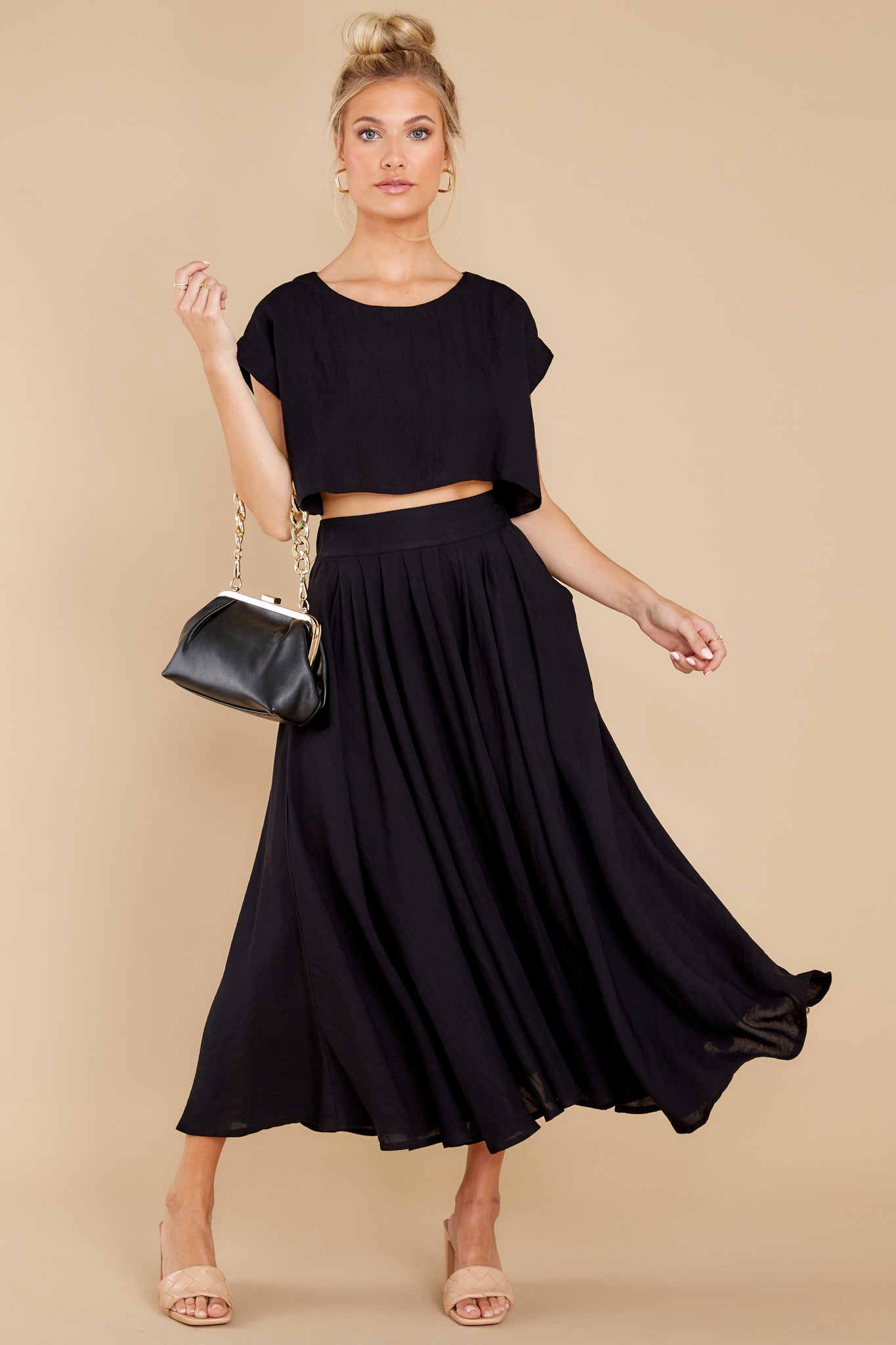 Sweet Memory Of Us Black Two Piece Set