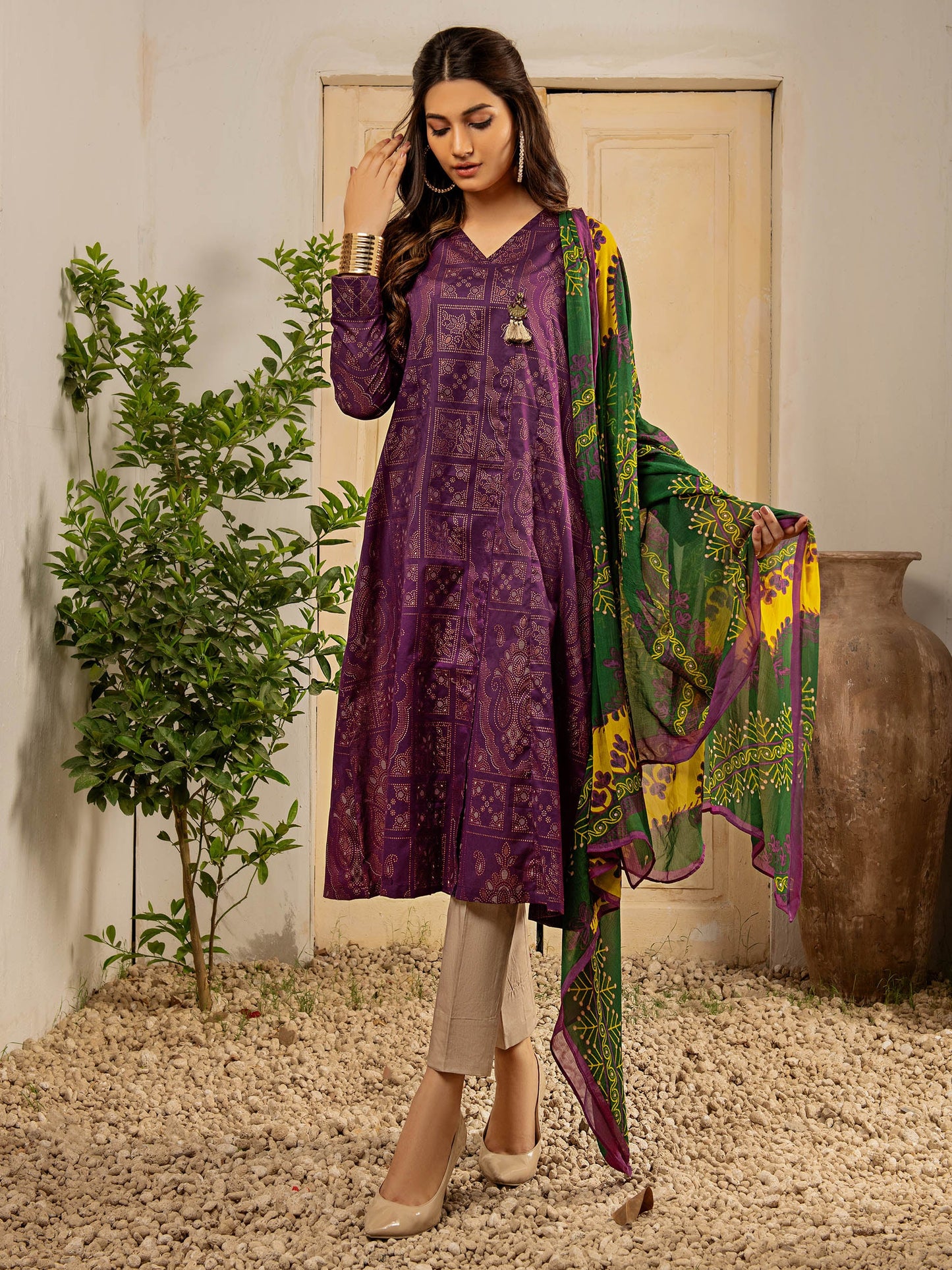 2 Piece Printed Lawn Suit