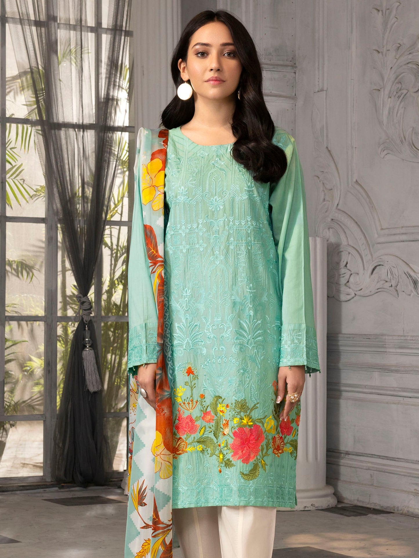 2 Piece Embroidered Lawn Suit