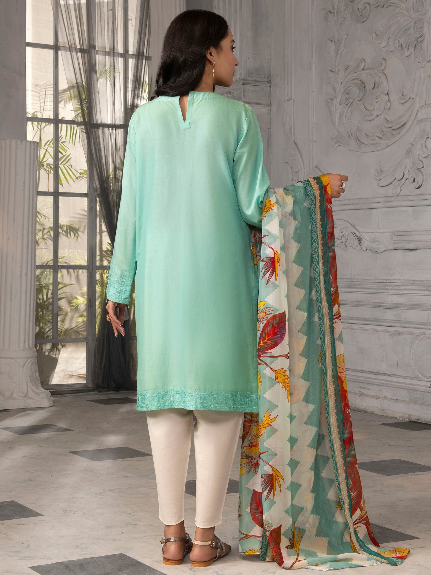 2 Piece Embroidered Lawn Suit