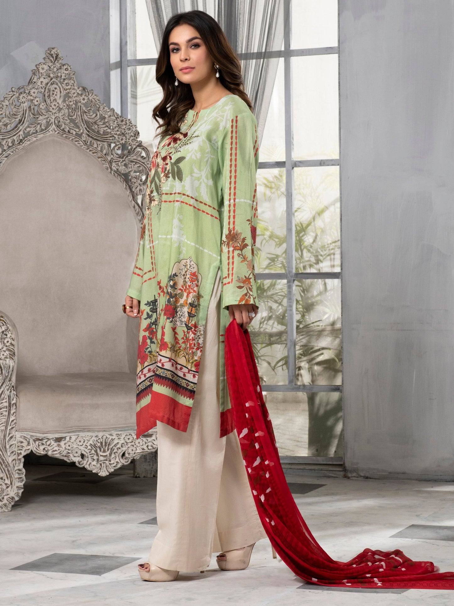 2 Piece Embroidered Lawn Suit