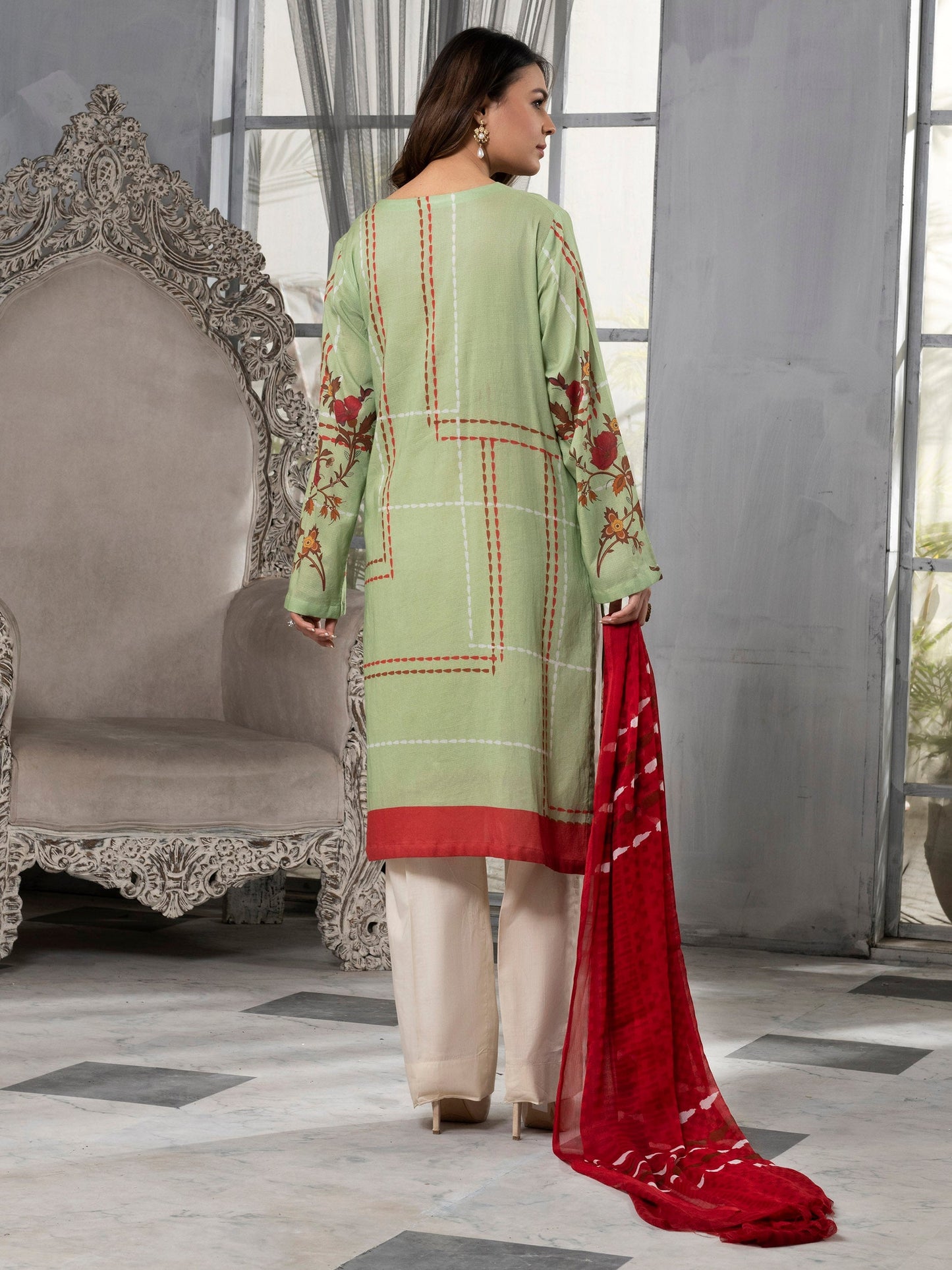 2 Piece Embroidered Lawn Suit