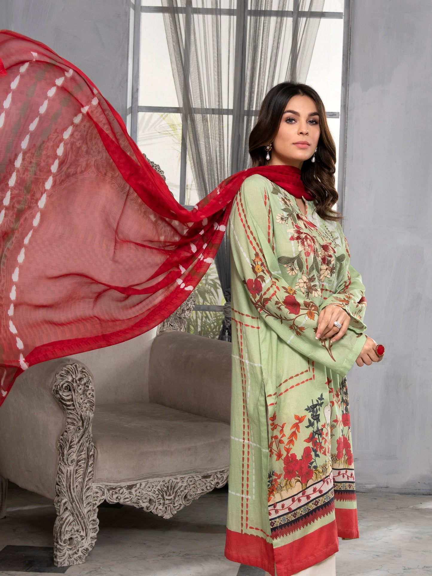 2 Piece Embroidered Lawn Suit