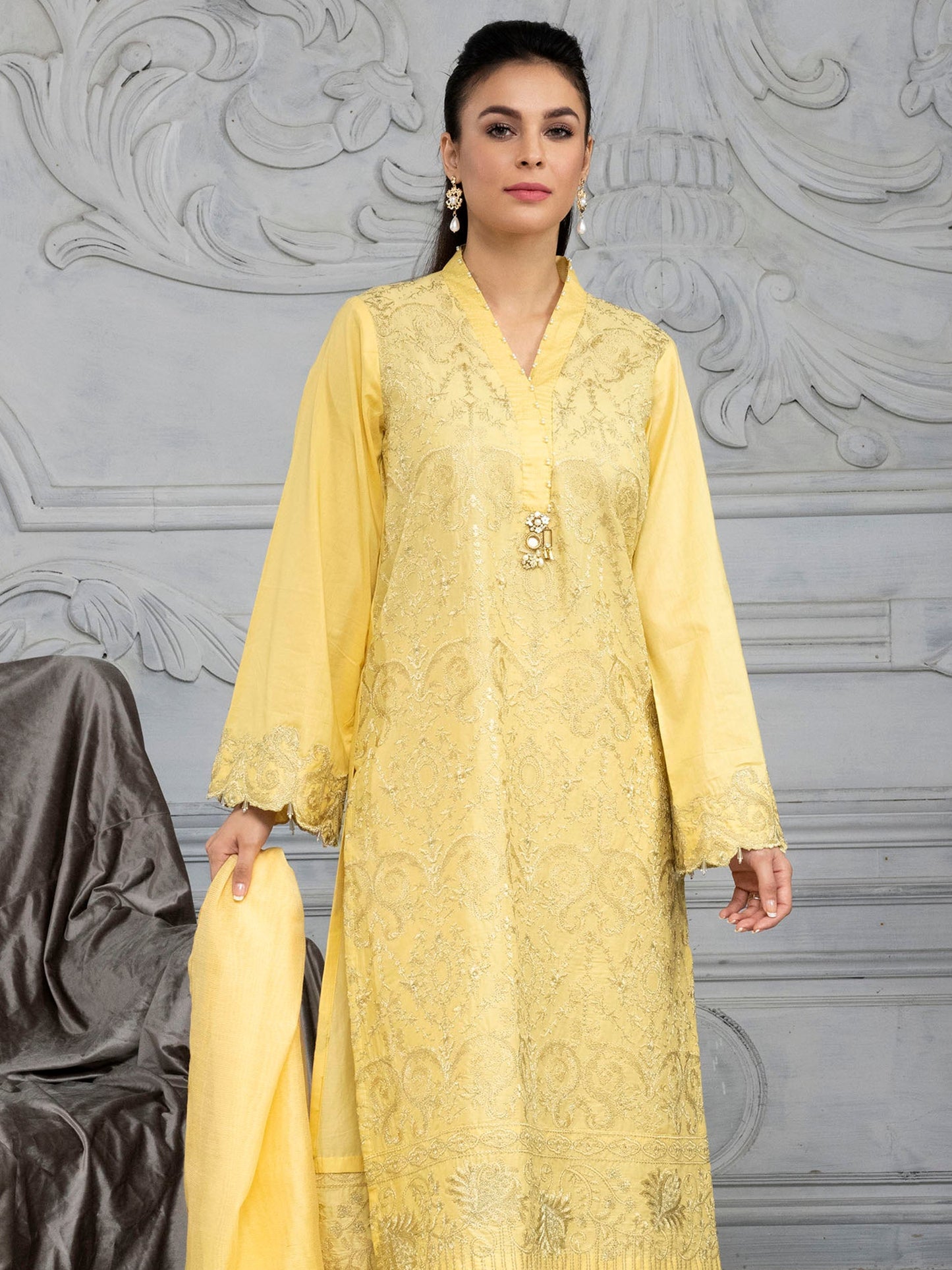 2 Piece Embroidered Lawn Suit